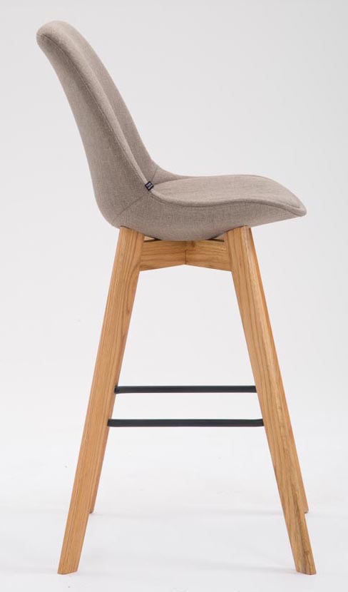 2er Set Barhocker Metz Stoff, mit Lehne