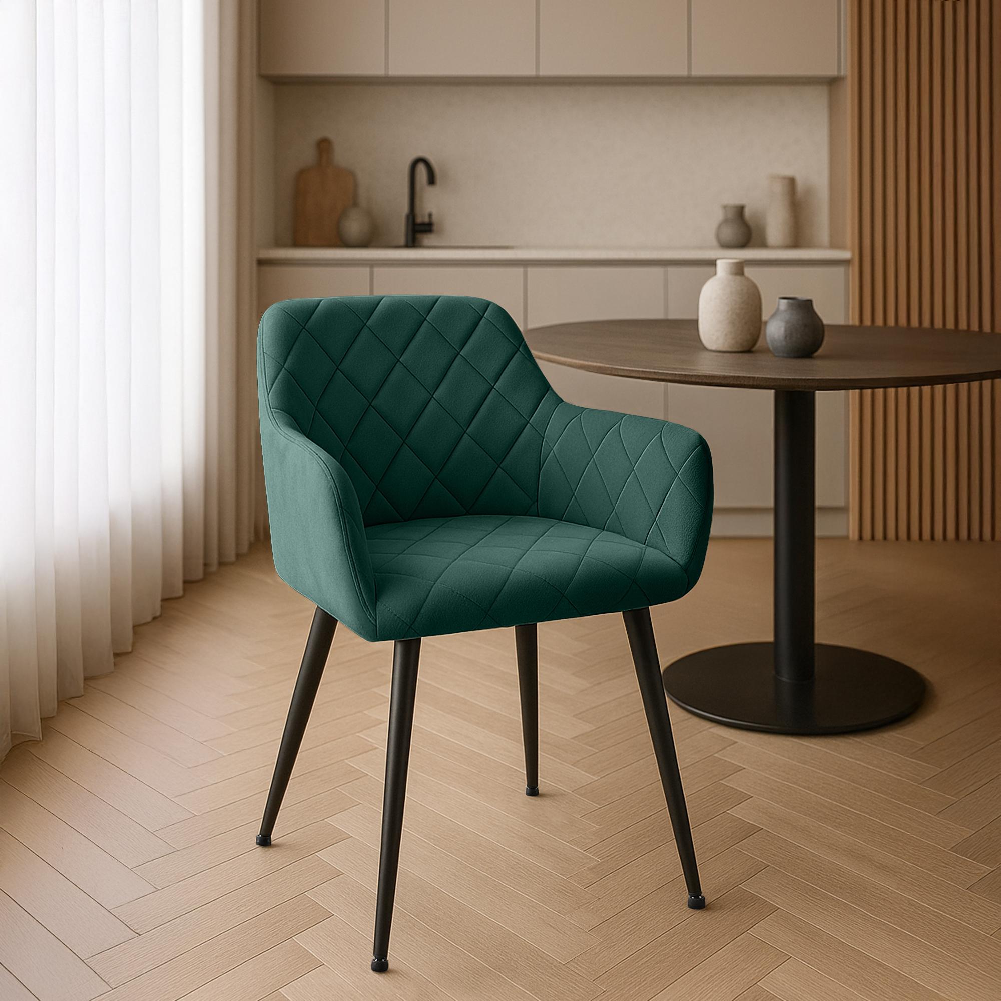 2er Set Esszimmerstühle Monett Samt