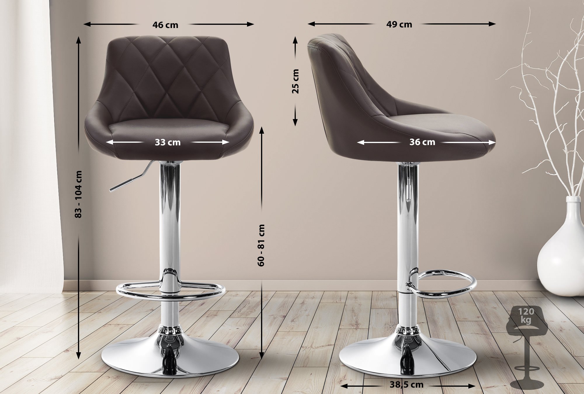 Barhocker Lazio Kunstleder