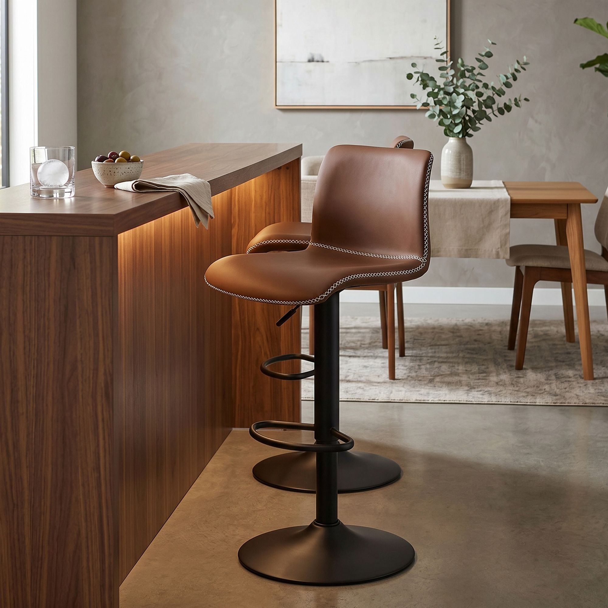 2er Set Barhocker Henchy Kunstleder