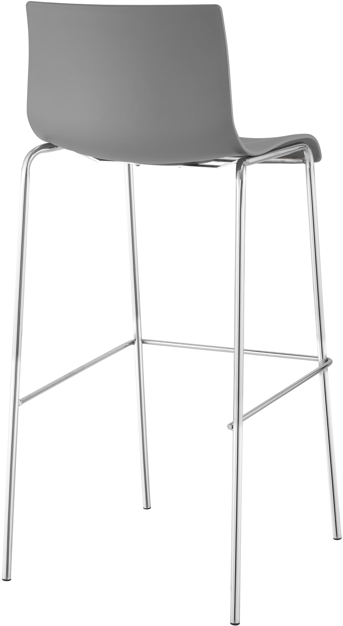 2er Set Barhocker Hover Kunststoff 4-Fuß Gestell