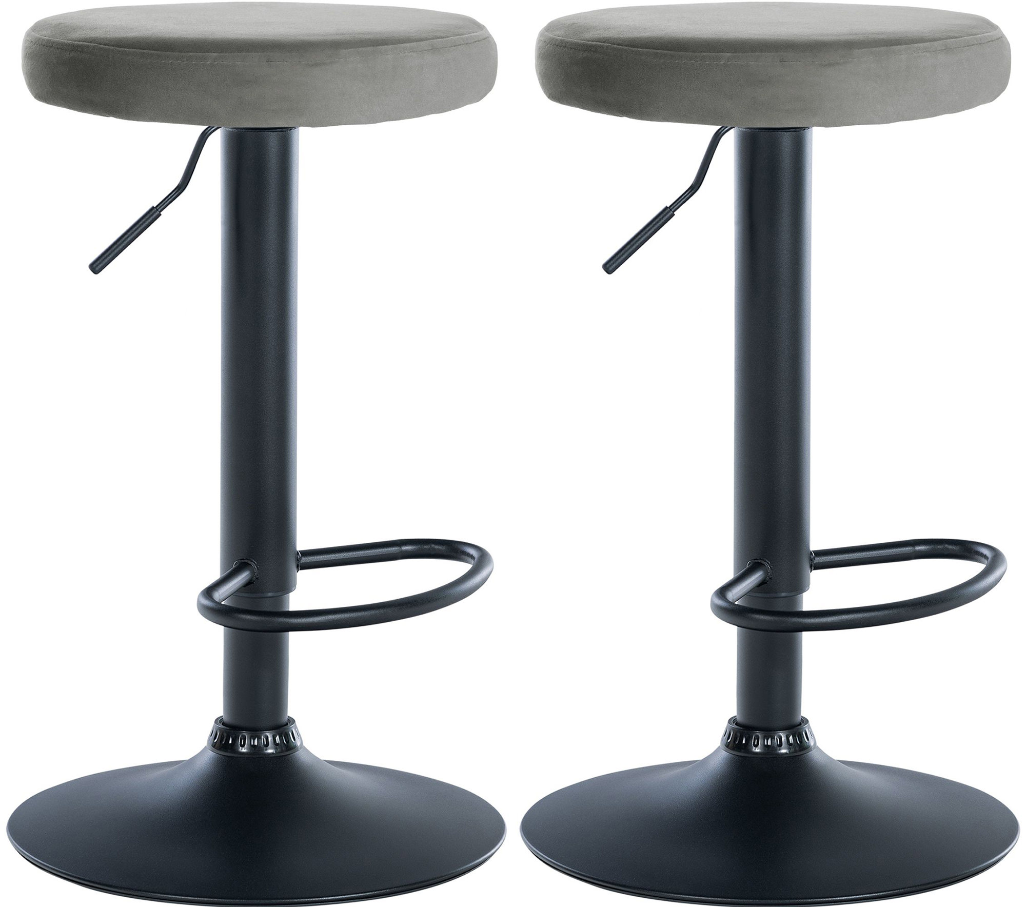 2er Set Barhocker Ponte Samt