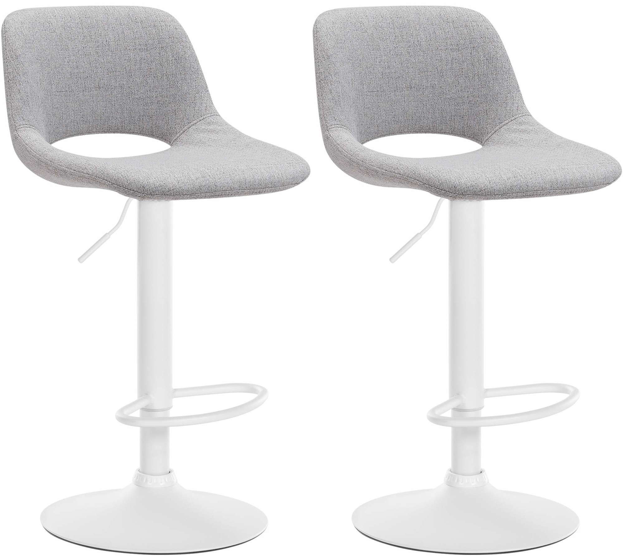 2er Set Barhocker Camden Stoff