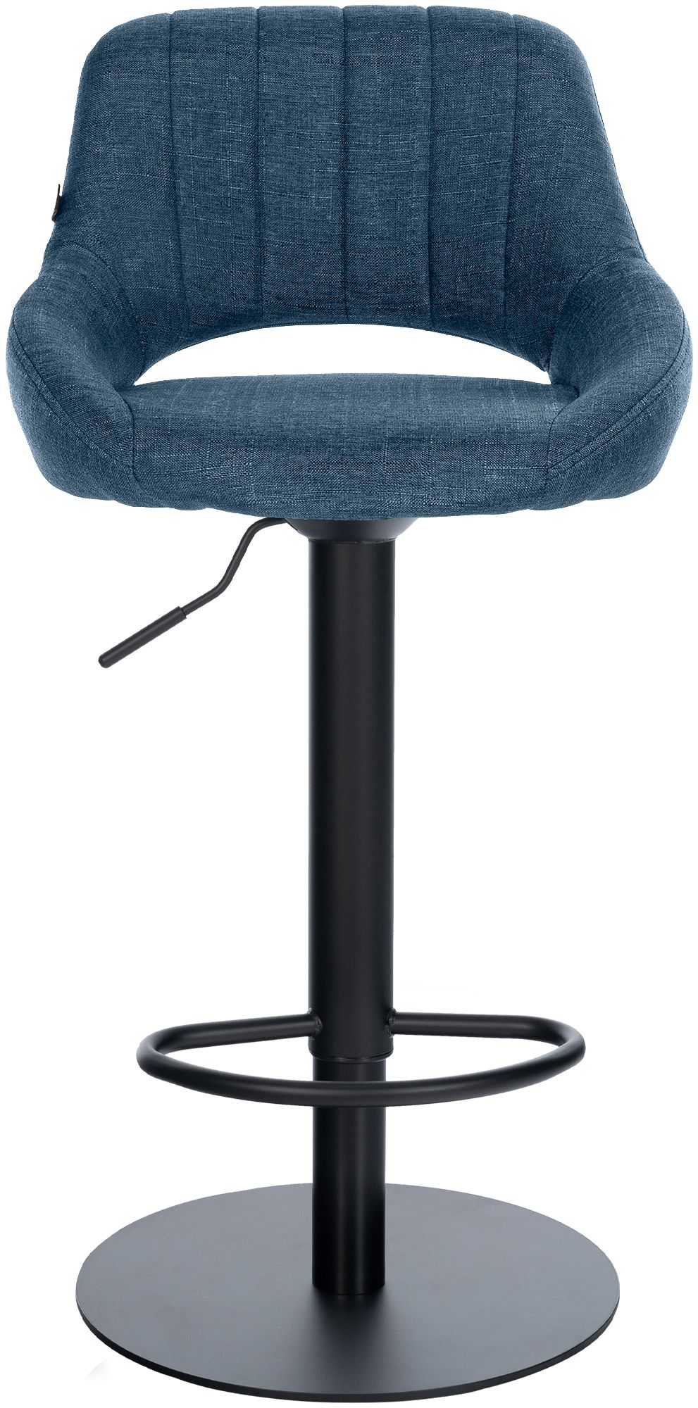 2er Set Barhocker Milet Schwarz mit extra schweren Standfüßen