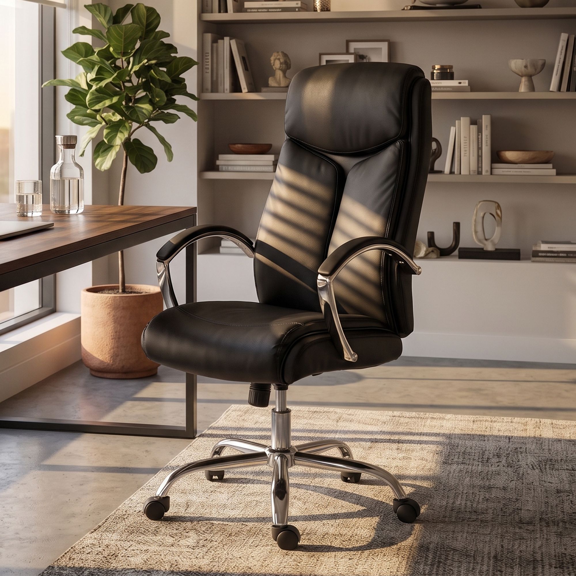 Bürostuhl Arlen Lederoptik