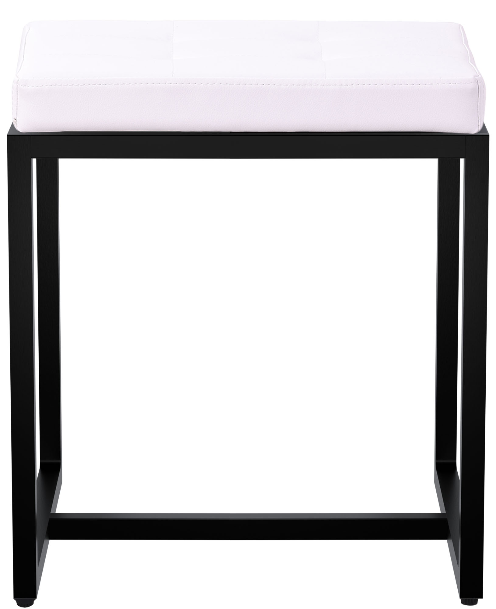 Sitzhocker Barci mit schwarzem Gestell