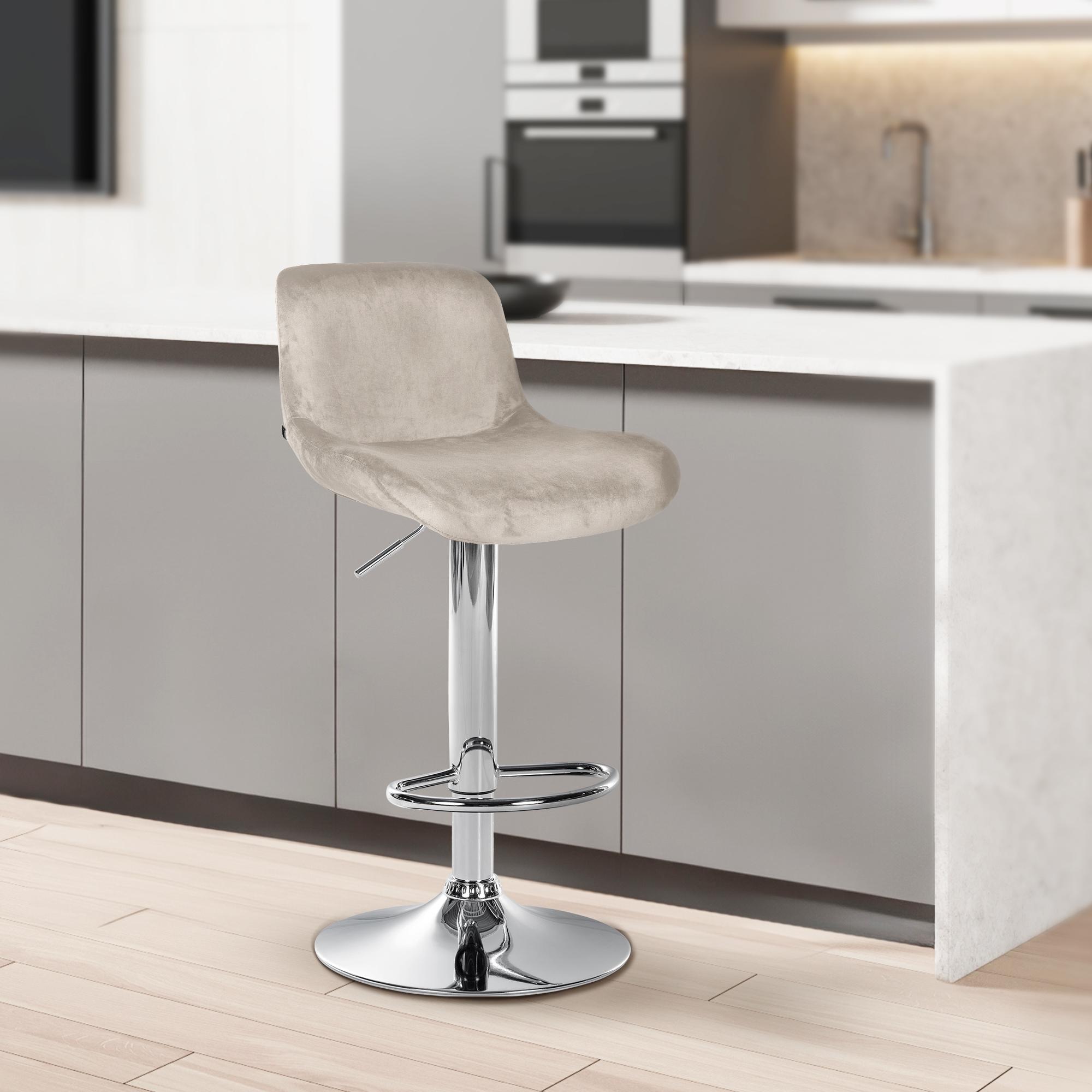 2er Set Barhocker Solon Chrom