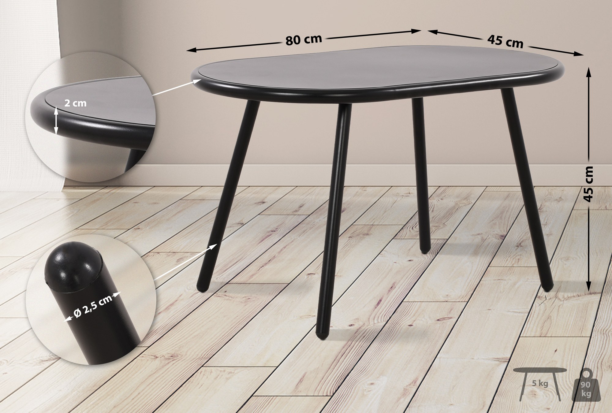 Outdoor Couchtisch Velva