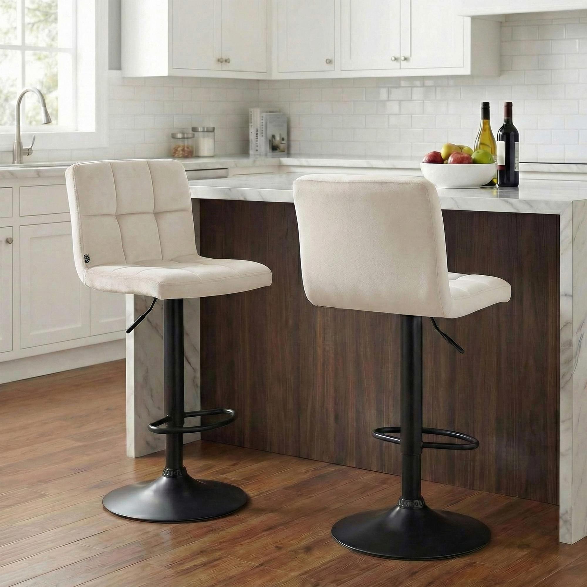 2er Set Barhocker Peru Samt