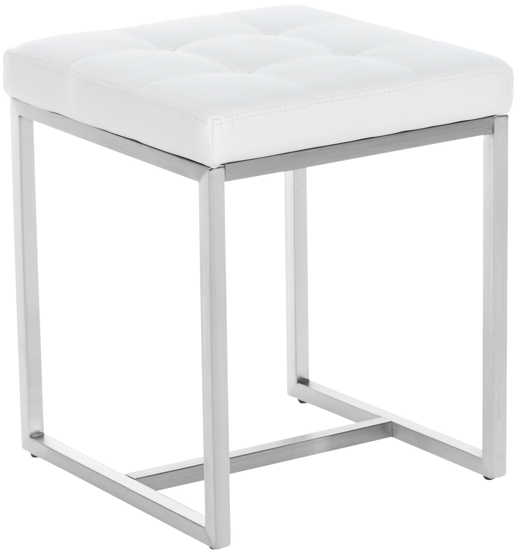 2er Set Edelstahl Sitzhocker Barci