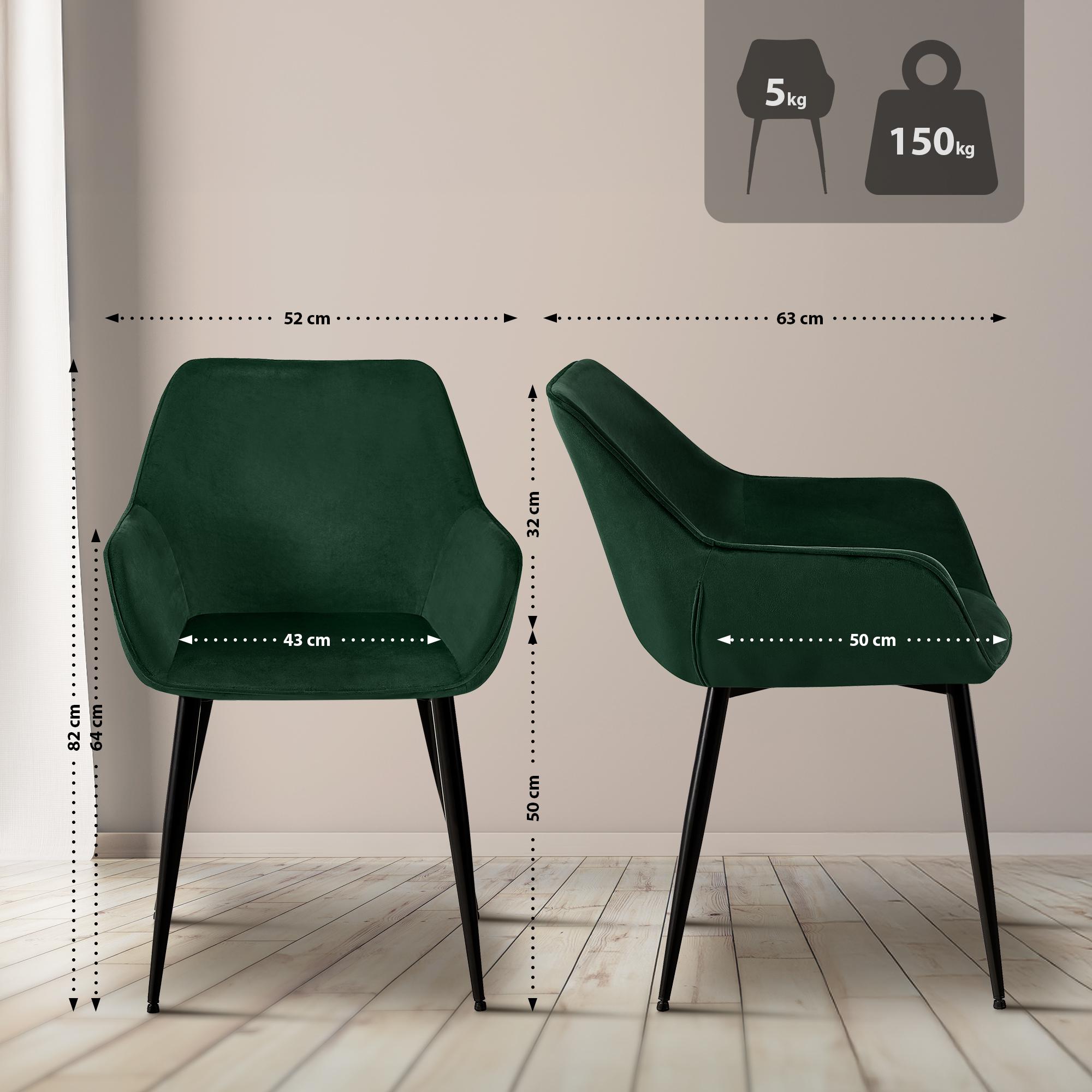 2er Set Esszimmerstuhl Luena