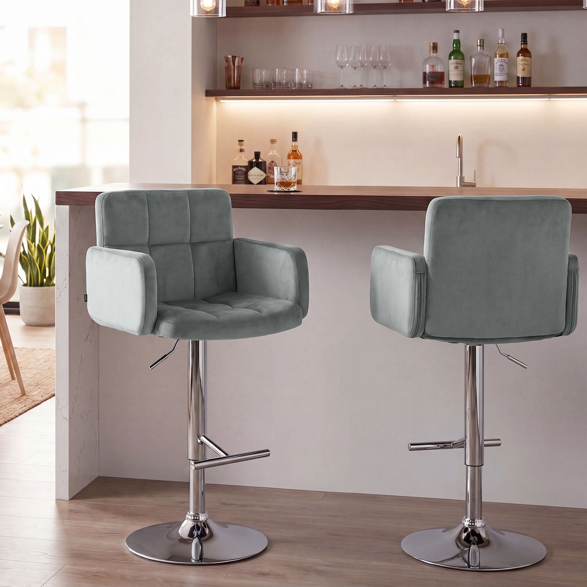 Barhocker Los Angeles Samt