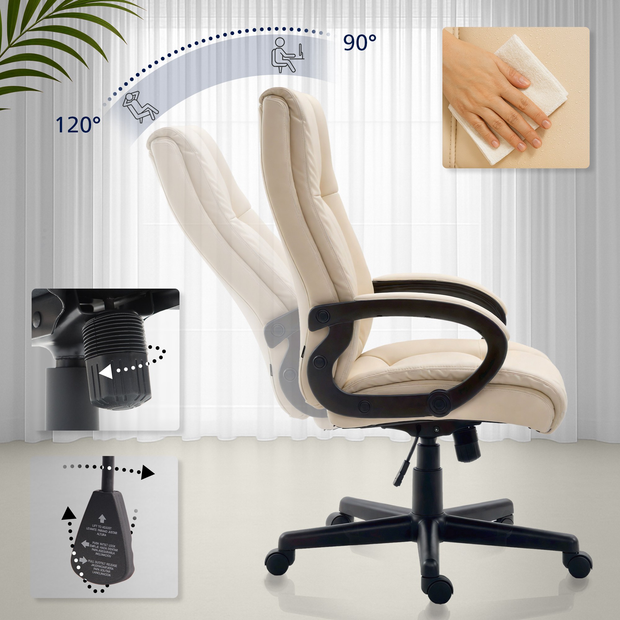 Bürostuhl XL Sparta Kunstleder