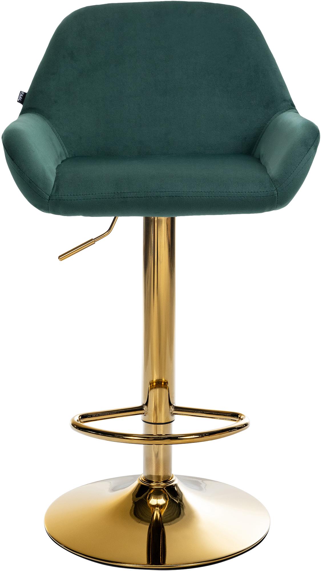 2er Set Barhocker Braga Gold Samt