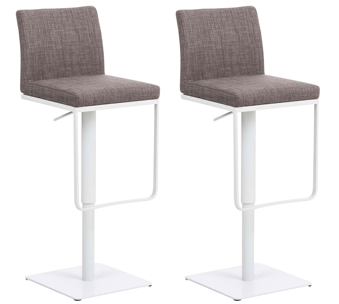 2er Set Barhocker Panama Stoffbezug