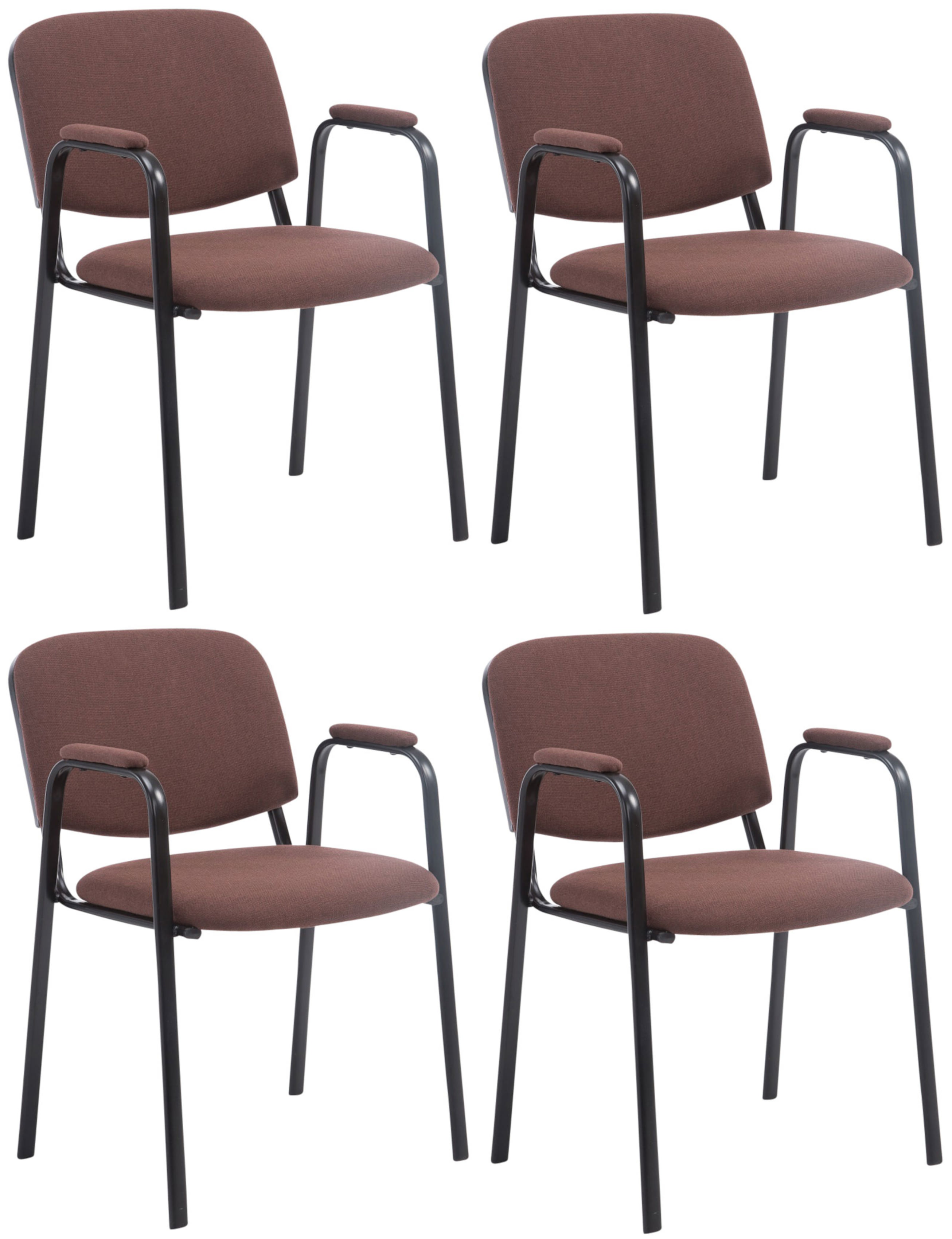 4er Set Stapelstühle Ken Pro Stoff