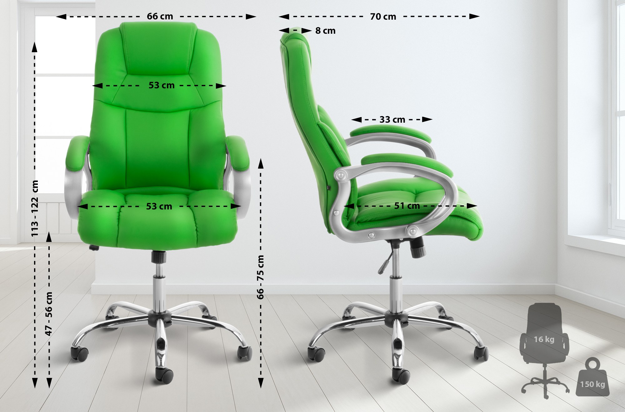 Bürostuhl Apoll XL grün