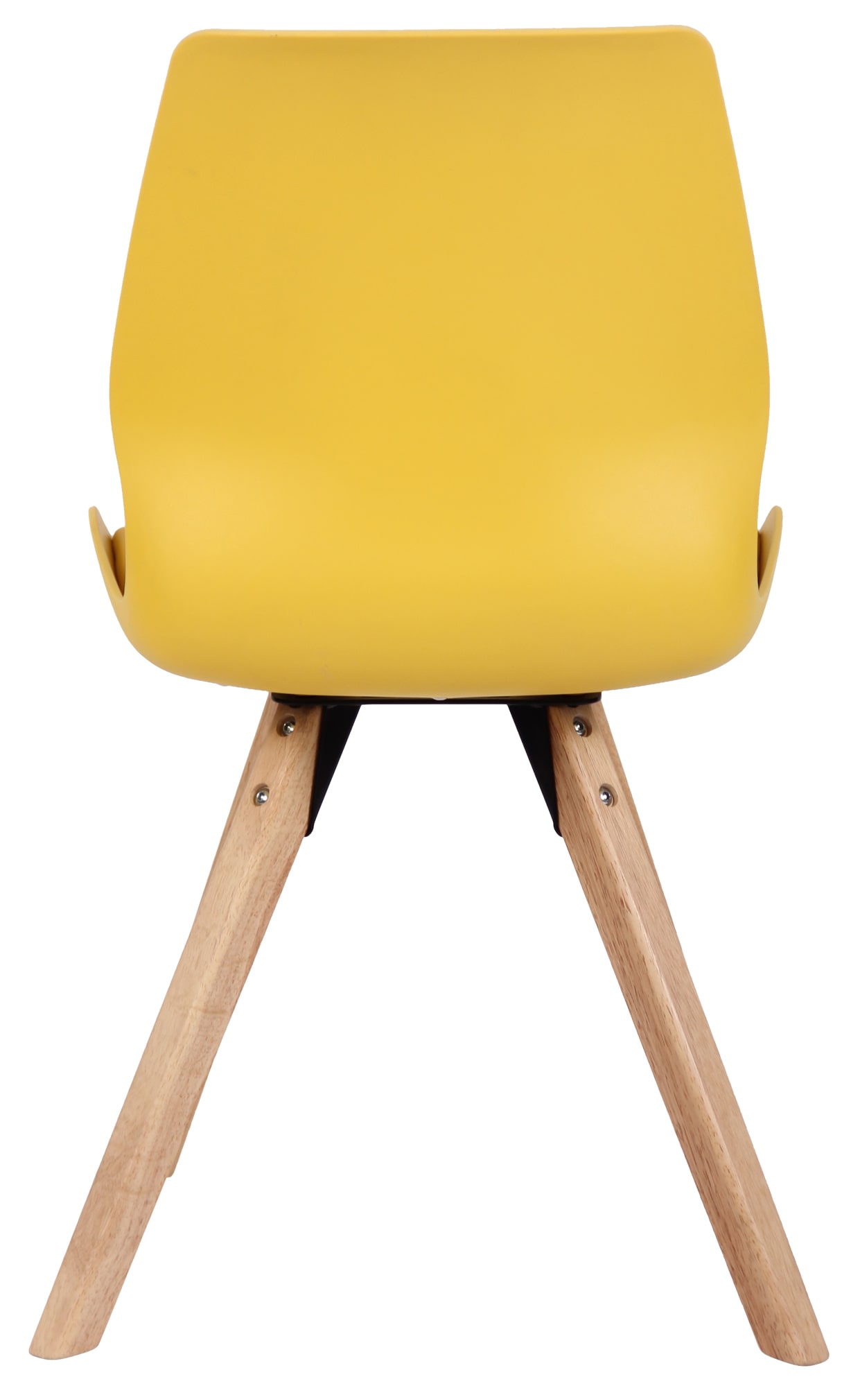 4er Set Stuhl Luna gelb Kunststoff