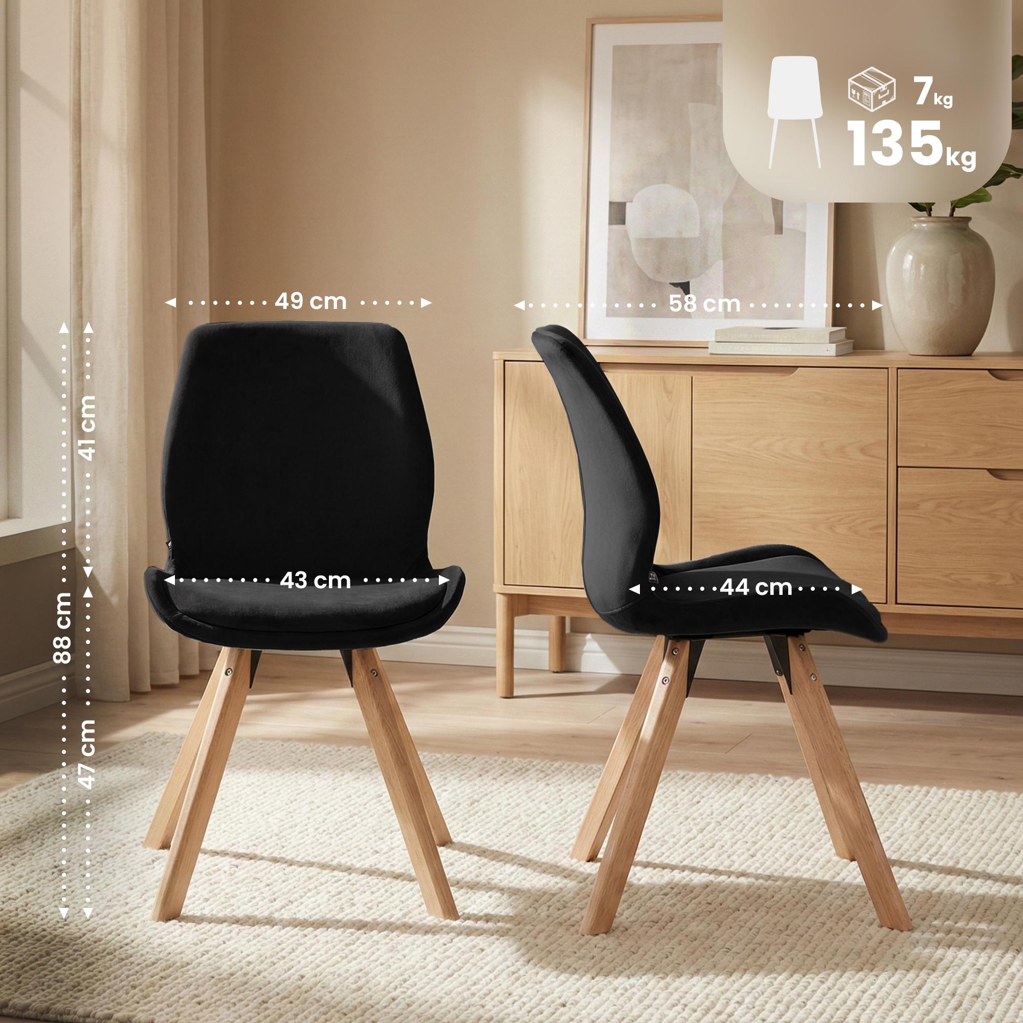 4er Set Stuhl Luna