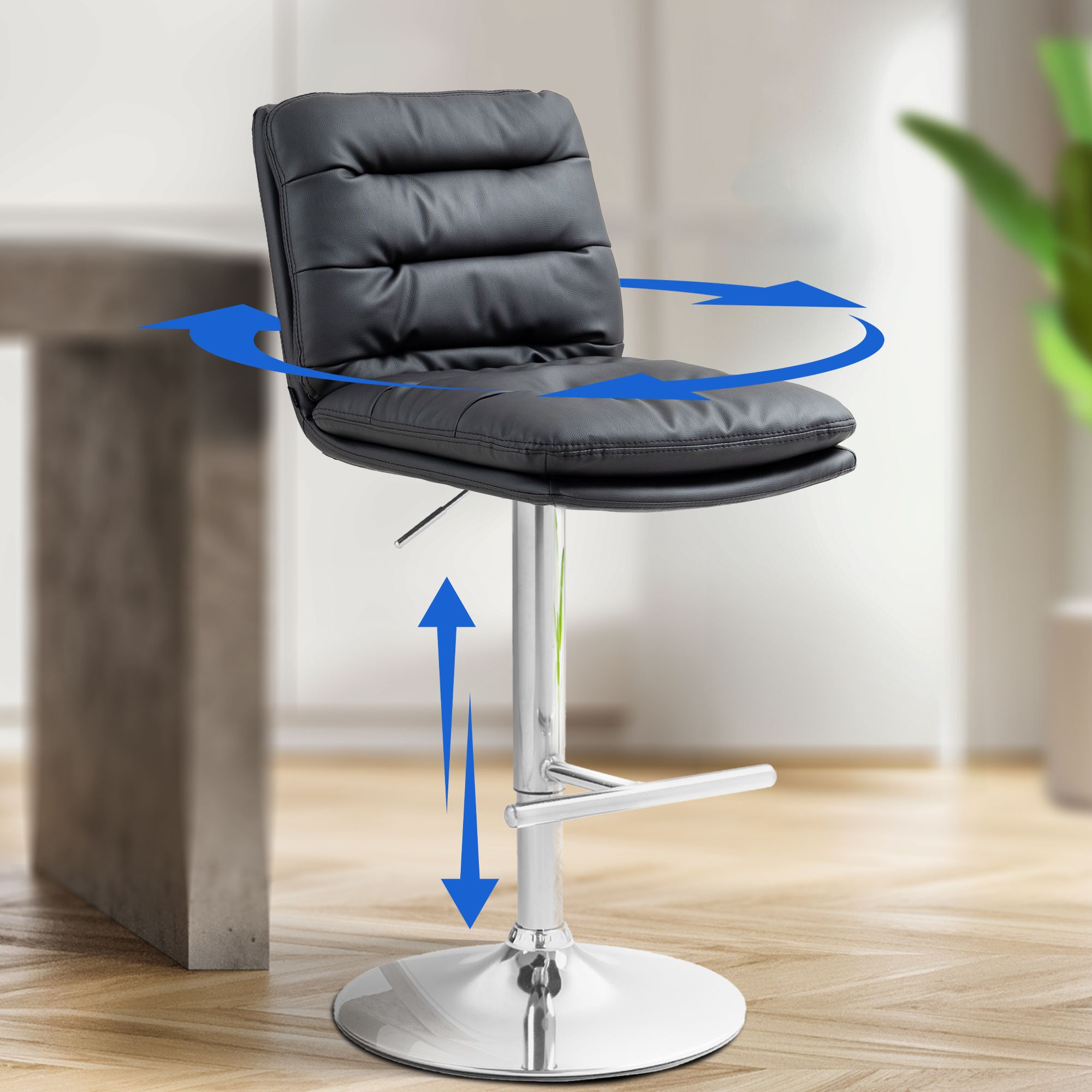 2er Set Barhocker Damar Kunstleder