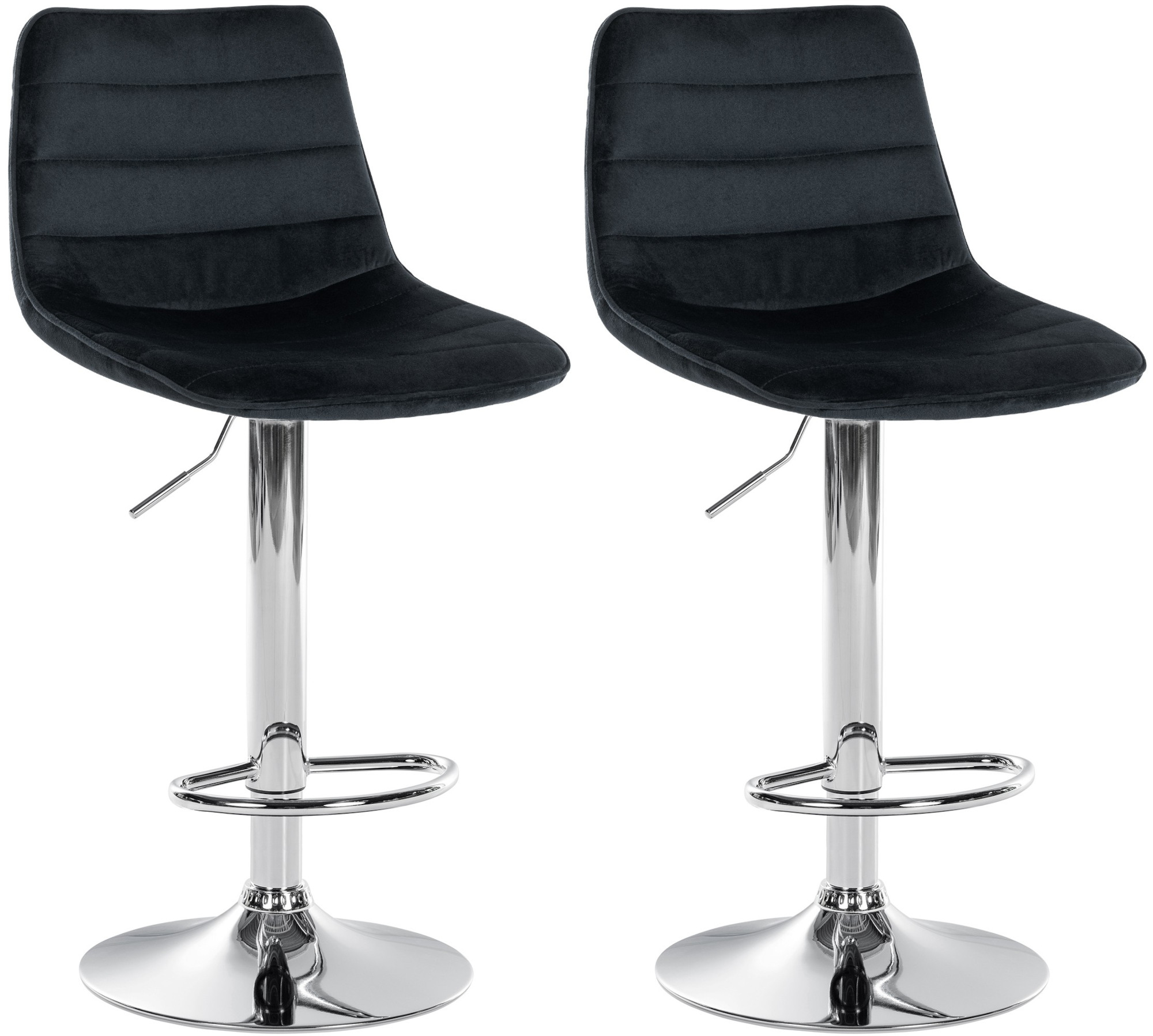 2er Set Barhocker Lex Samt