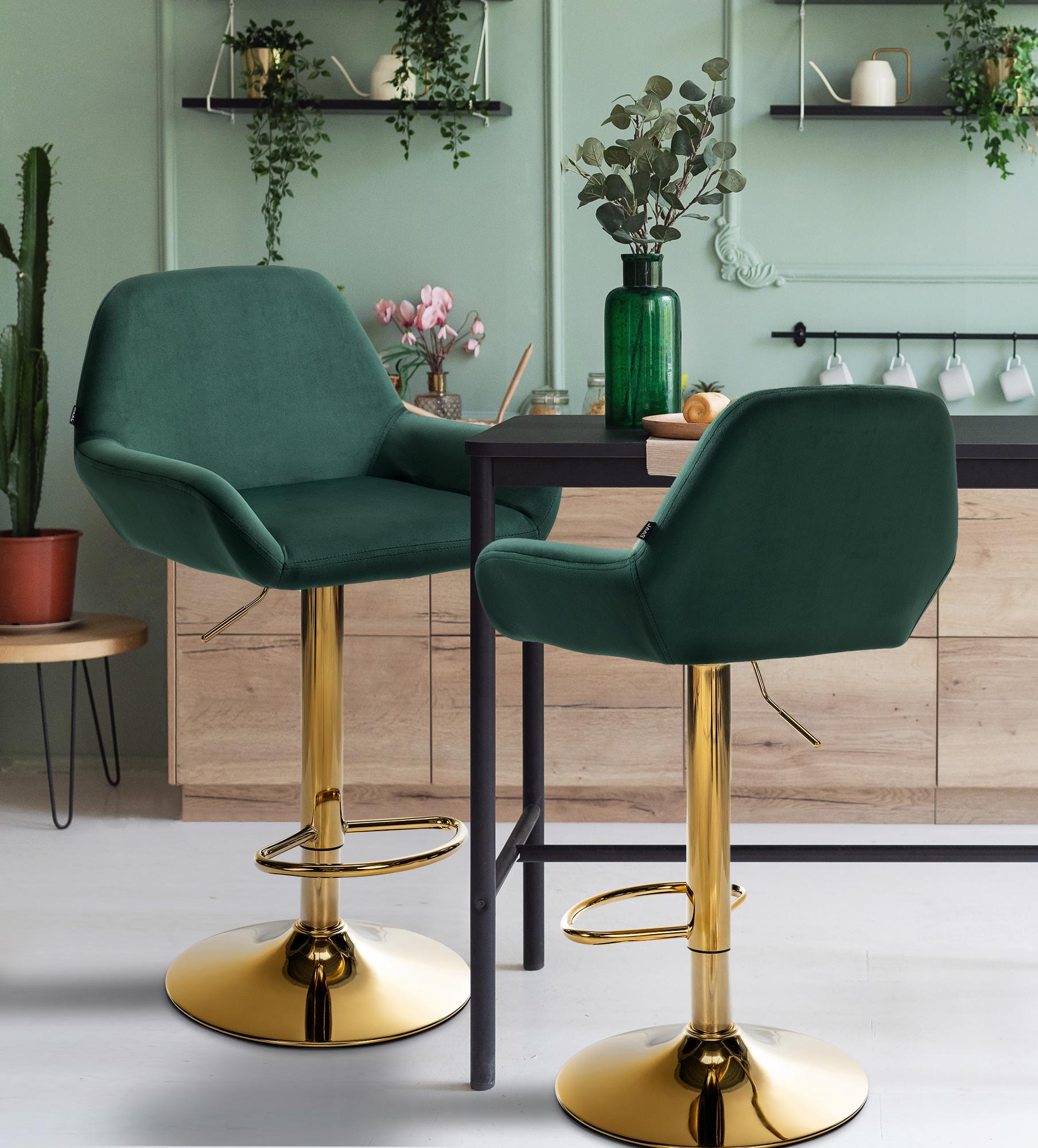 Barhocker Braga Gold Samt