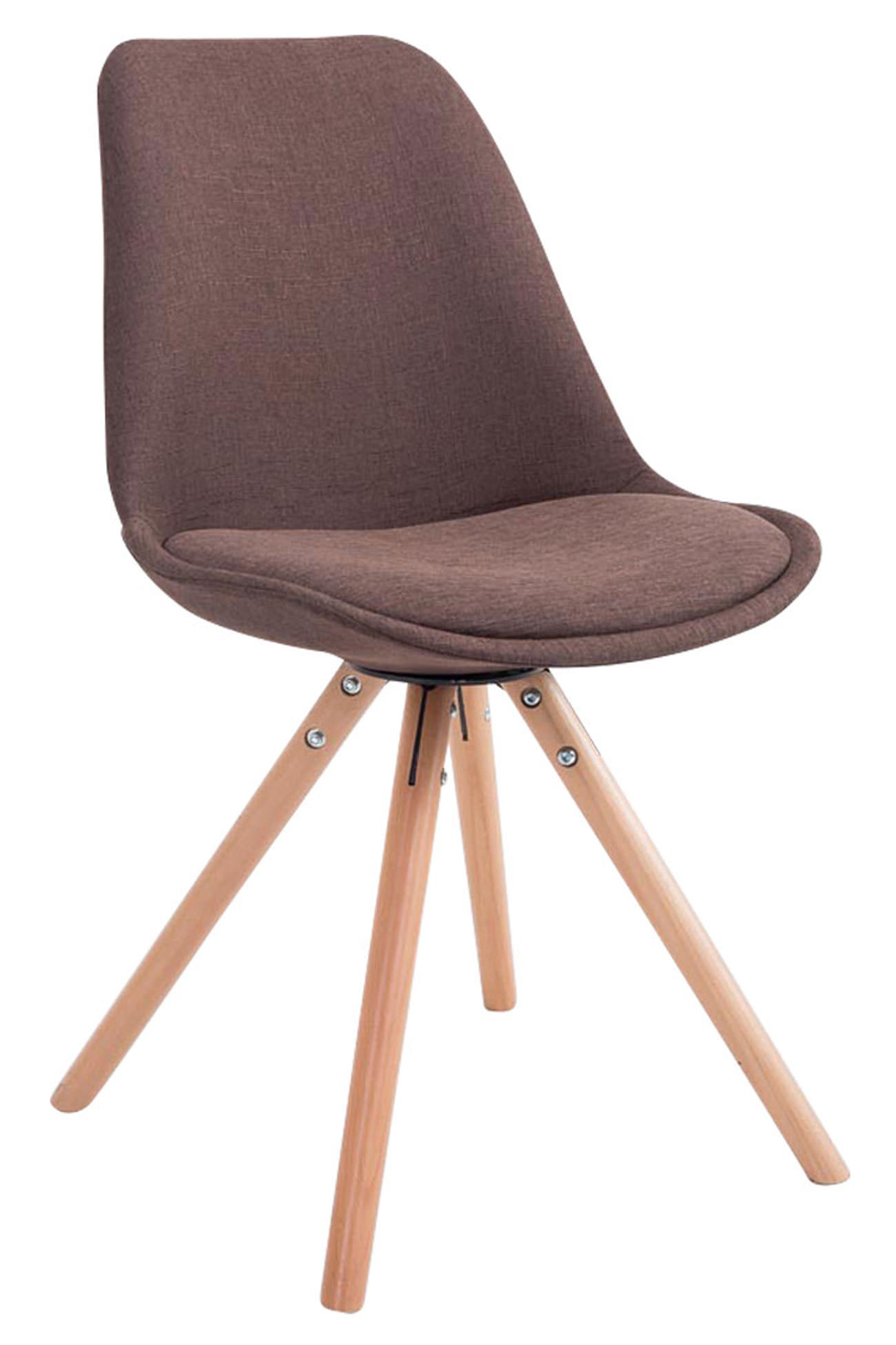 4er Set Besucherstühle Toulouse Stoff Rund