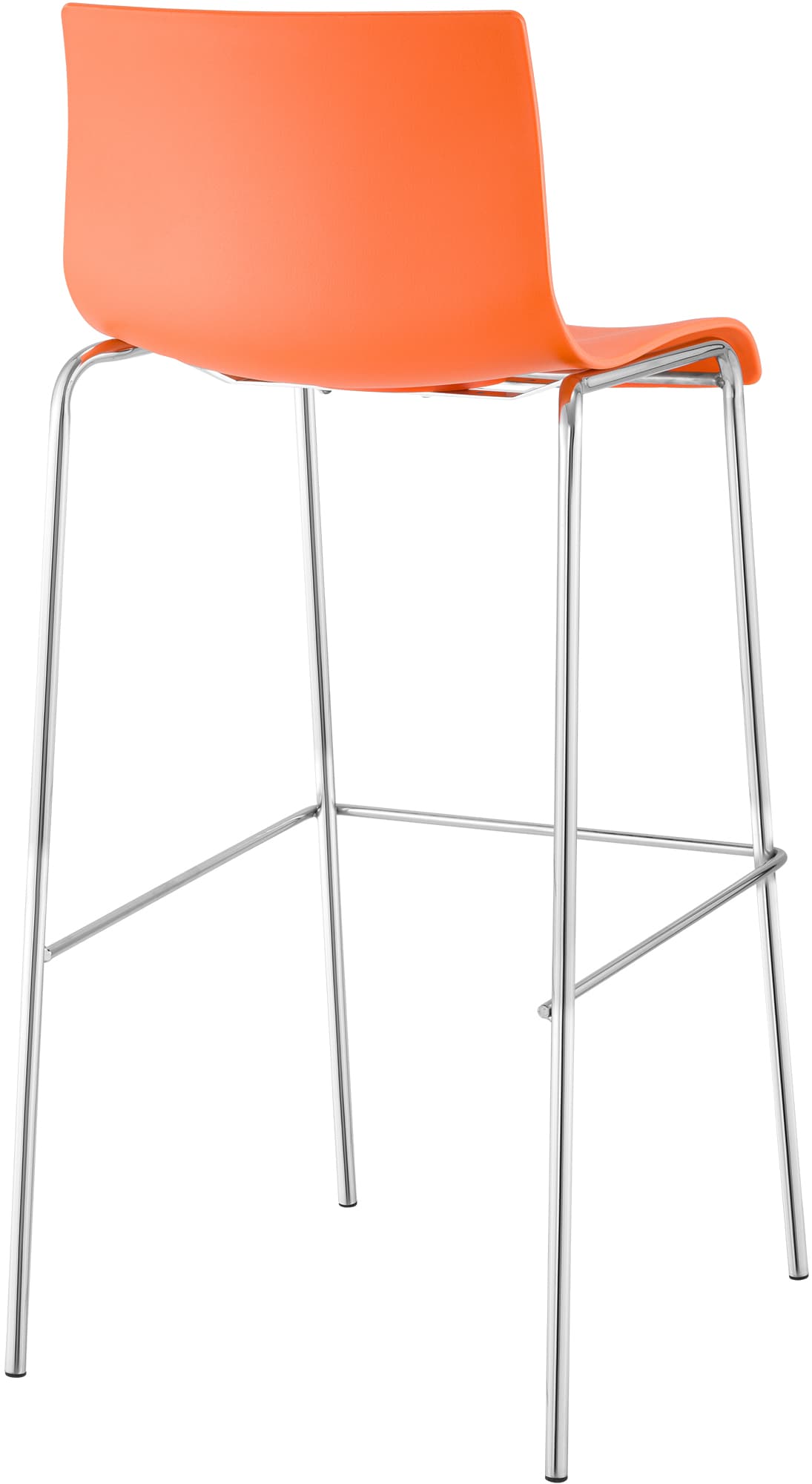 2er Set Barhocker Hover Kunststoff 4-Fuß Gestell