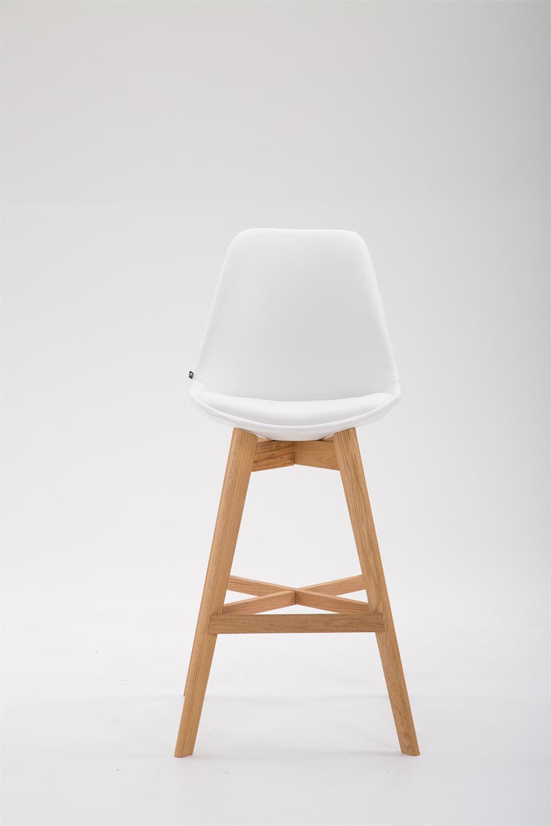 Barhocker Cannes Kunstleder weiß natura