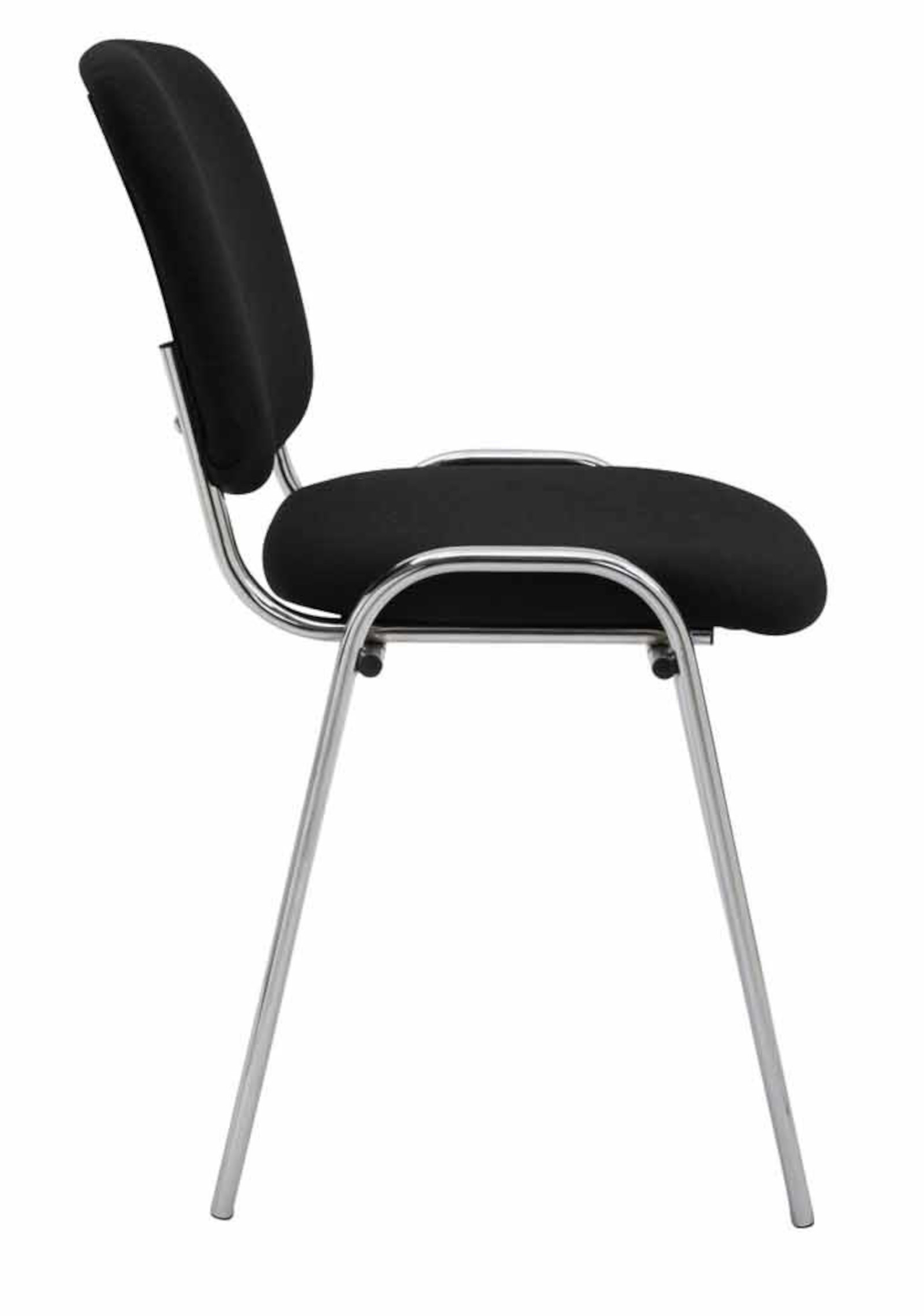 4er Set Stühle Ken Chrom Stoff
