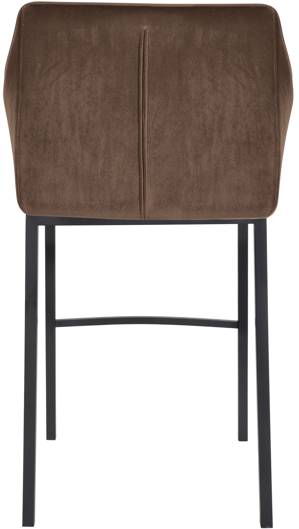 2er Set Barhocker Damaso Samt mit Vierfußgestell