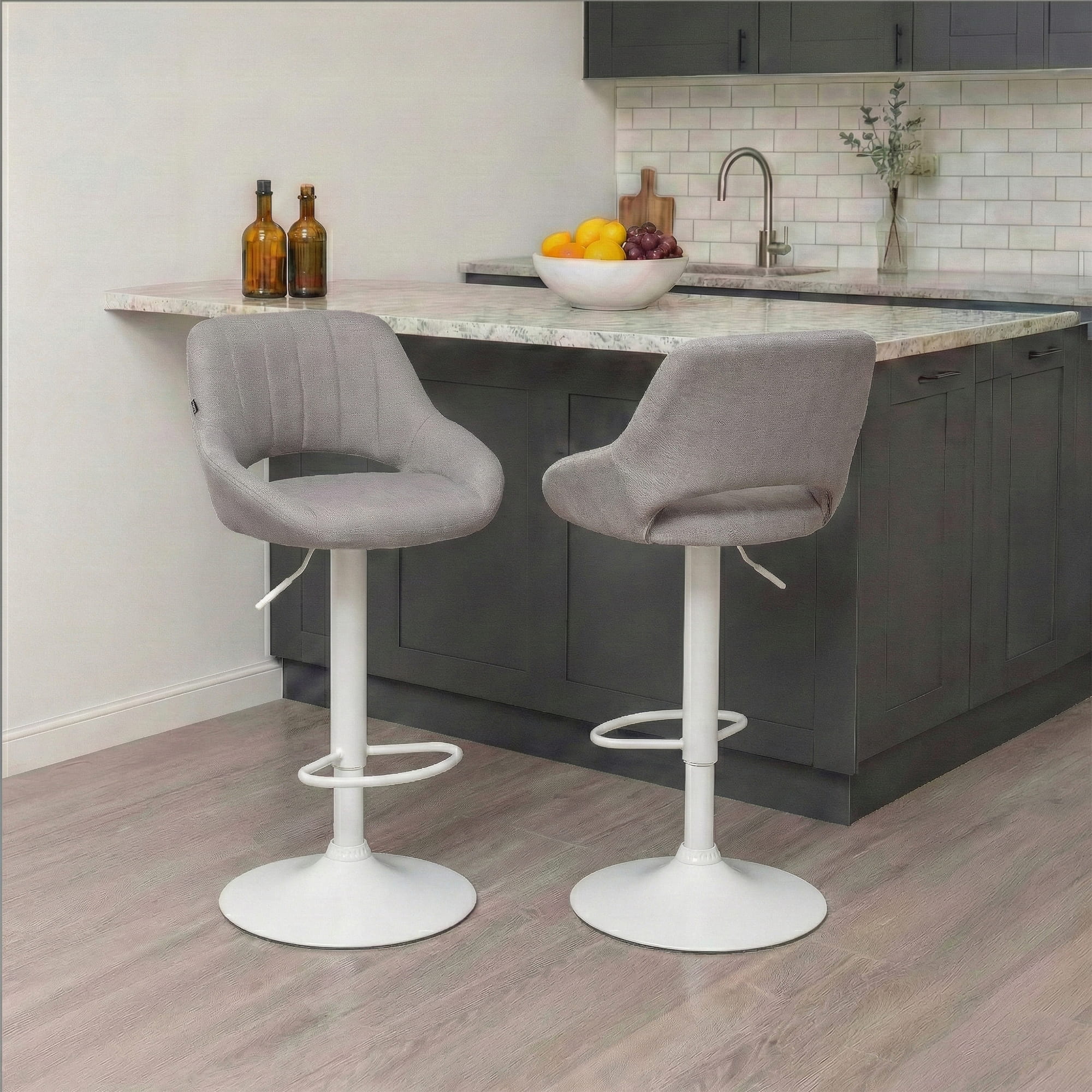 2er Set Barhocker Milet Stoff