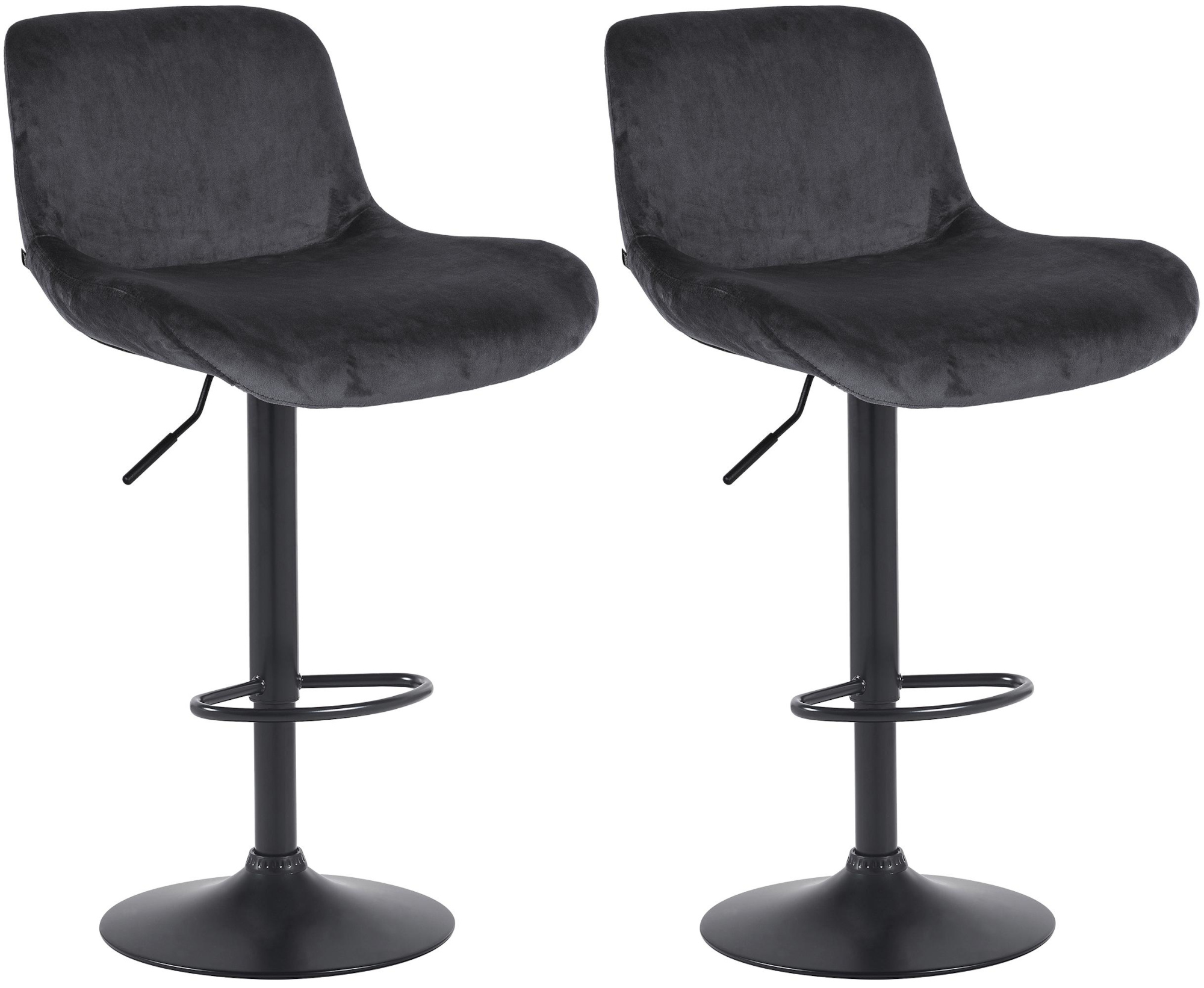 2er Set Barhocker Solon Schwarz