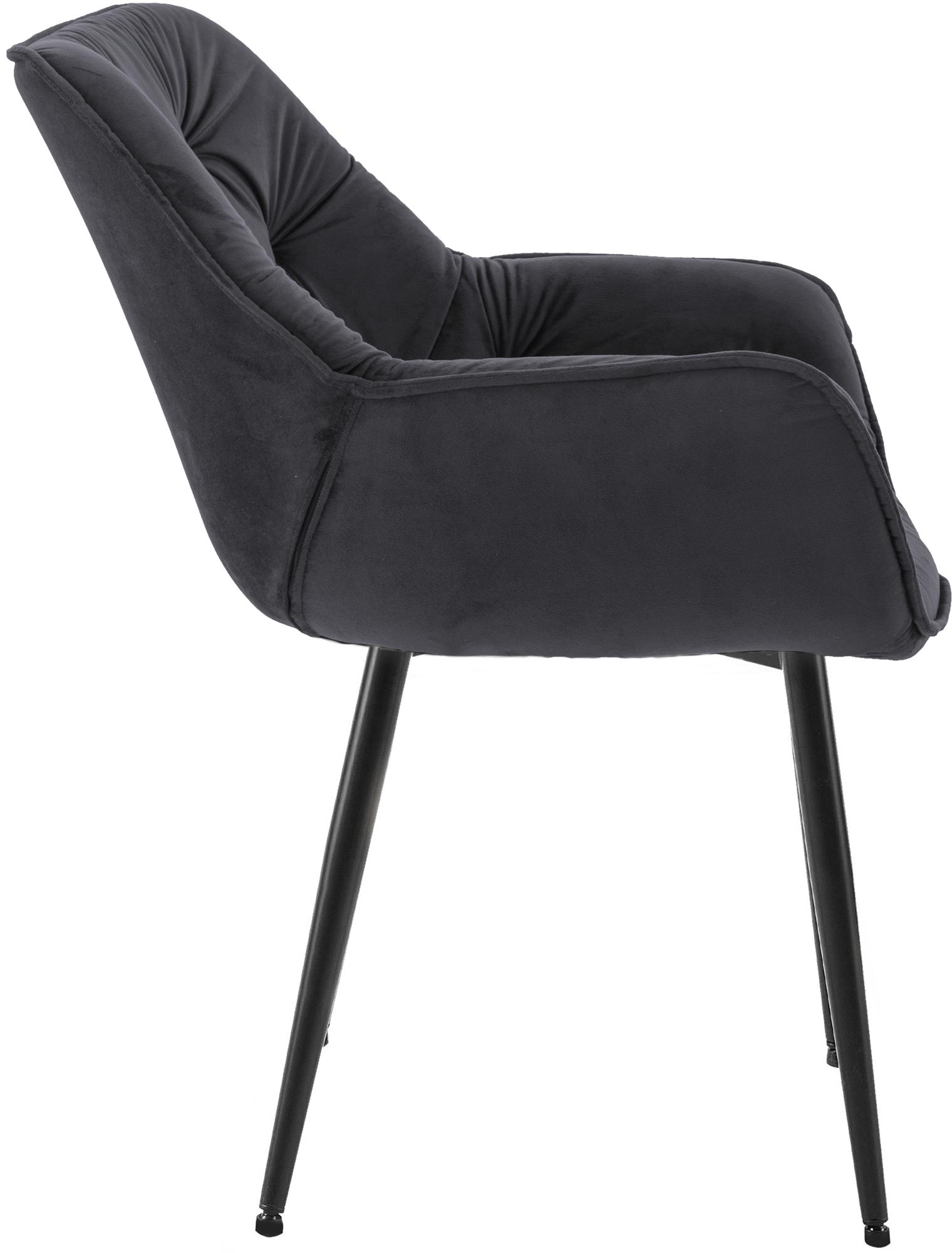 4er Set Stuhl Tanna Samt