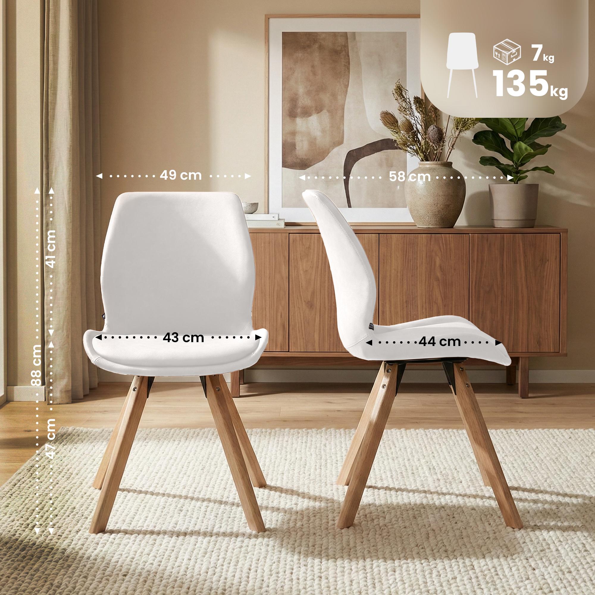 4er Set Stuhl Luna