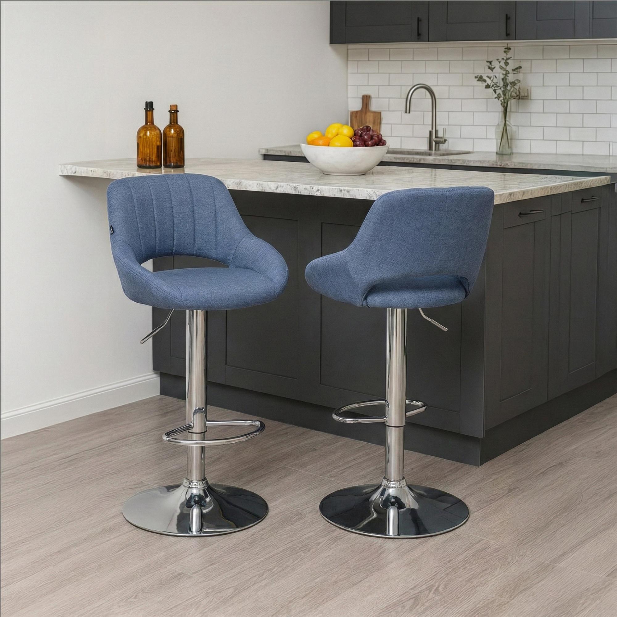 2er Set Barhocker Milet Stoff