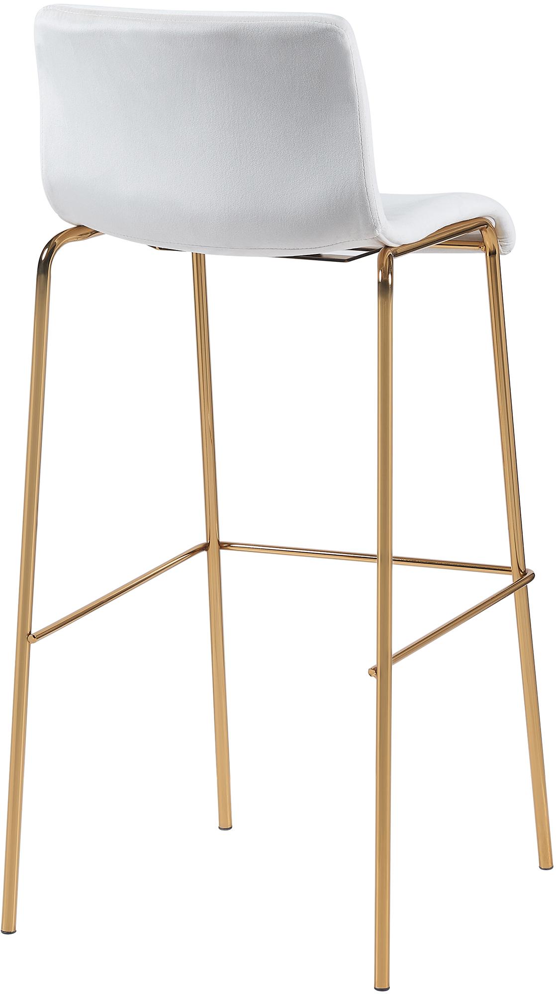 Barhocker Hoover Samt Vierfußgestell Gold