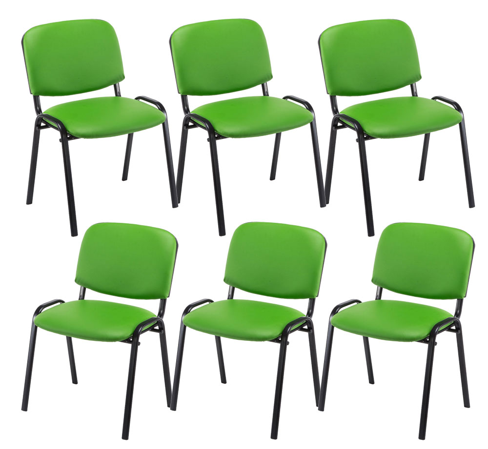6er Set Besucherstuhl Ken Kunstleder | 151703834