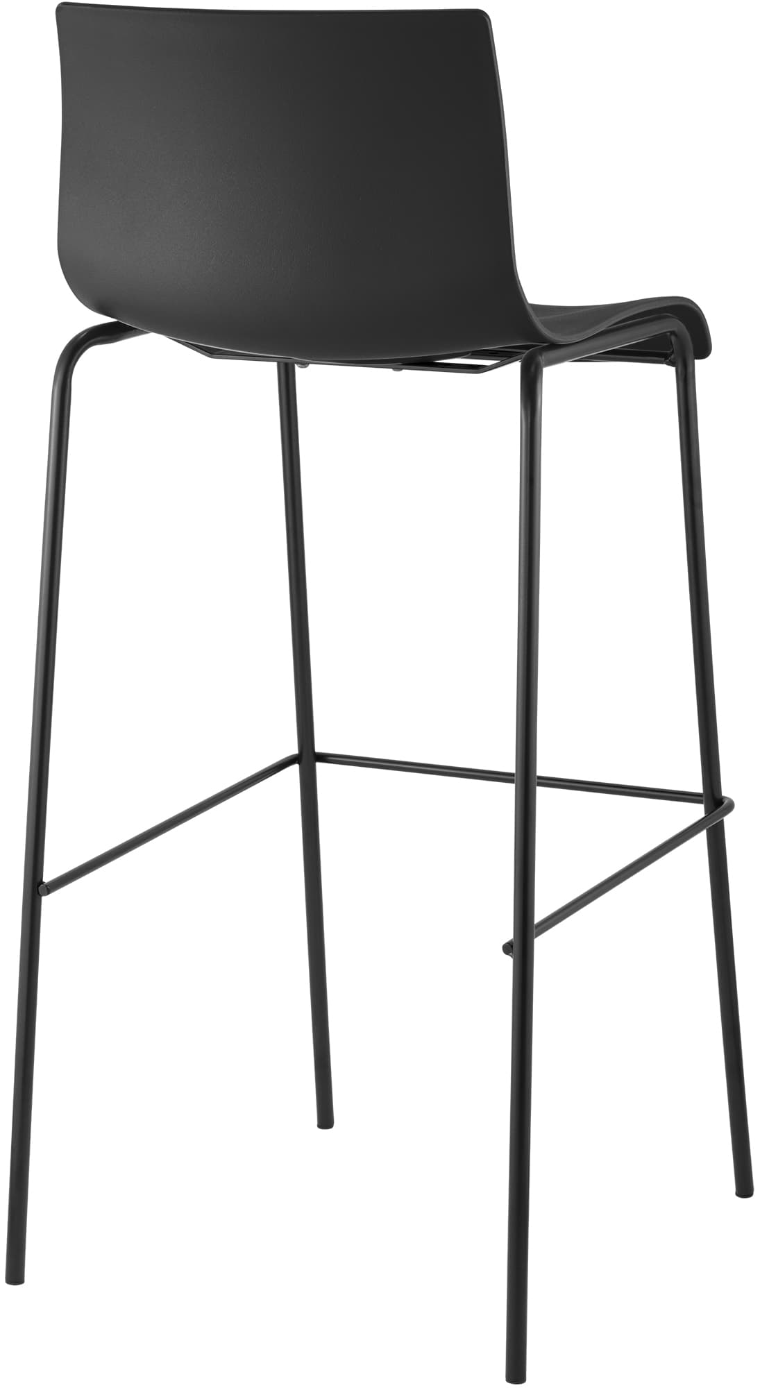 2er Set Barhocker Hover Kunststoff 4-Fuß Gestell