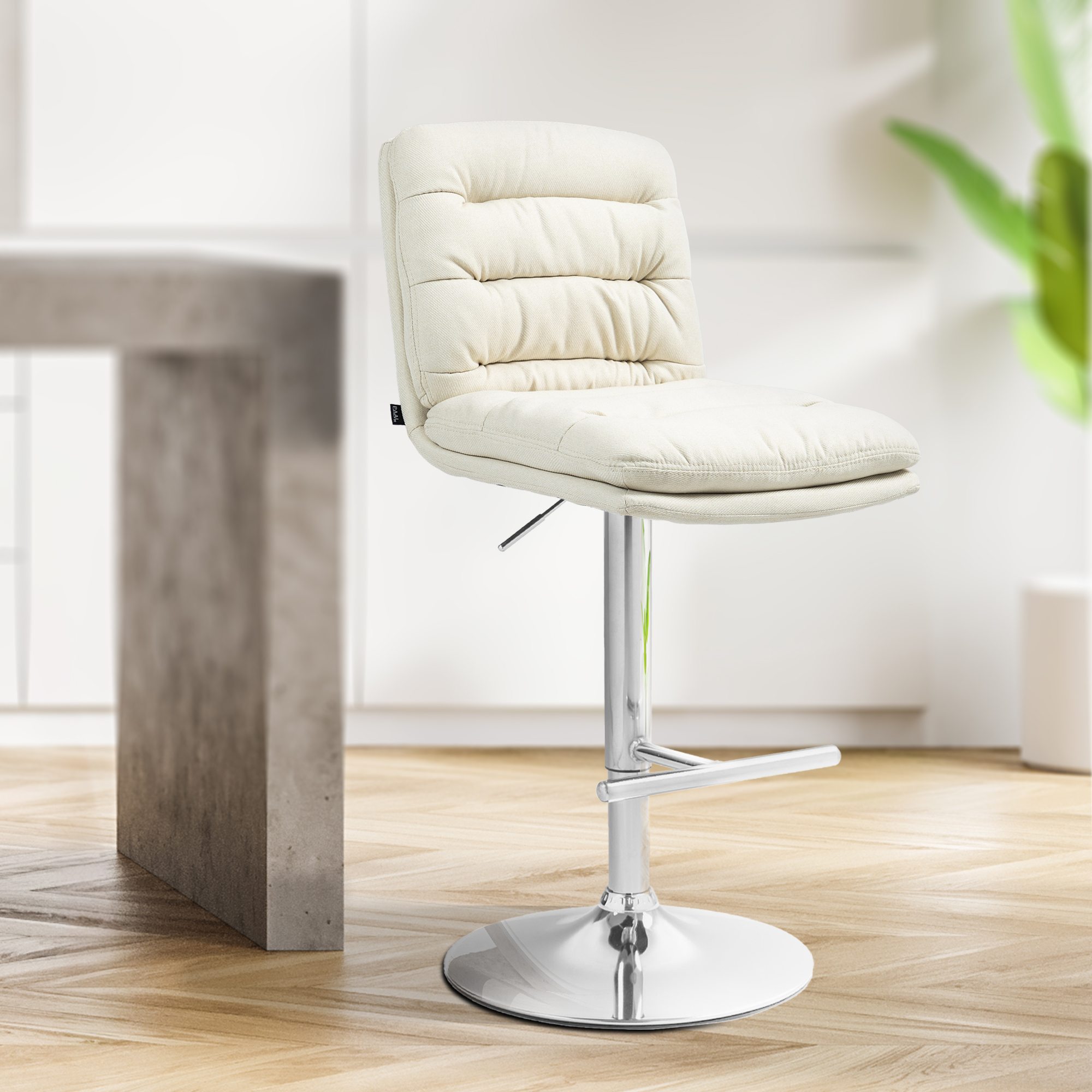 2er Set Barhocker Damar Stoff