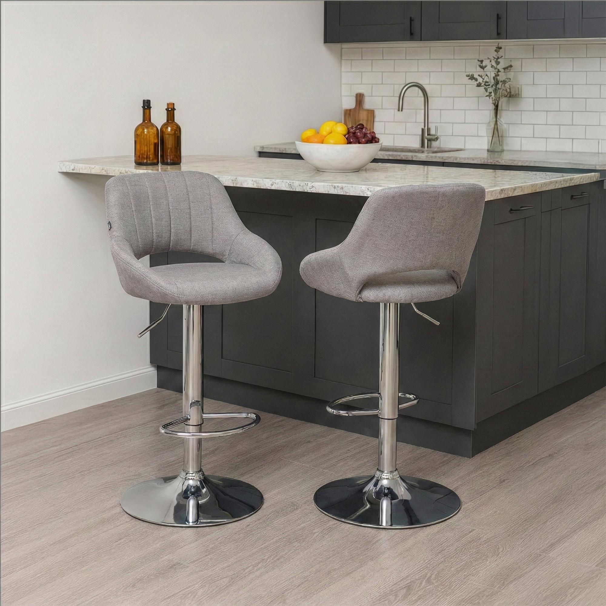 2er Set Barhocker Milet Stoff