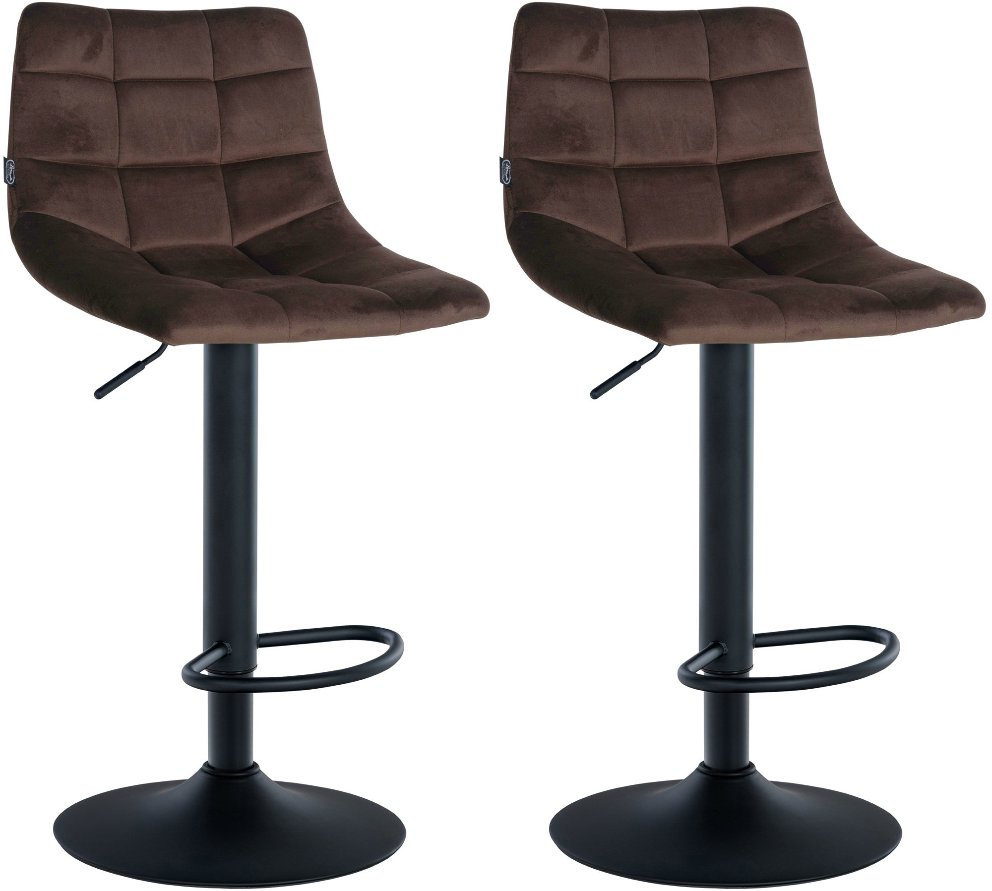 2er Set Barhocker Jerry Samt