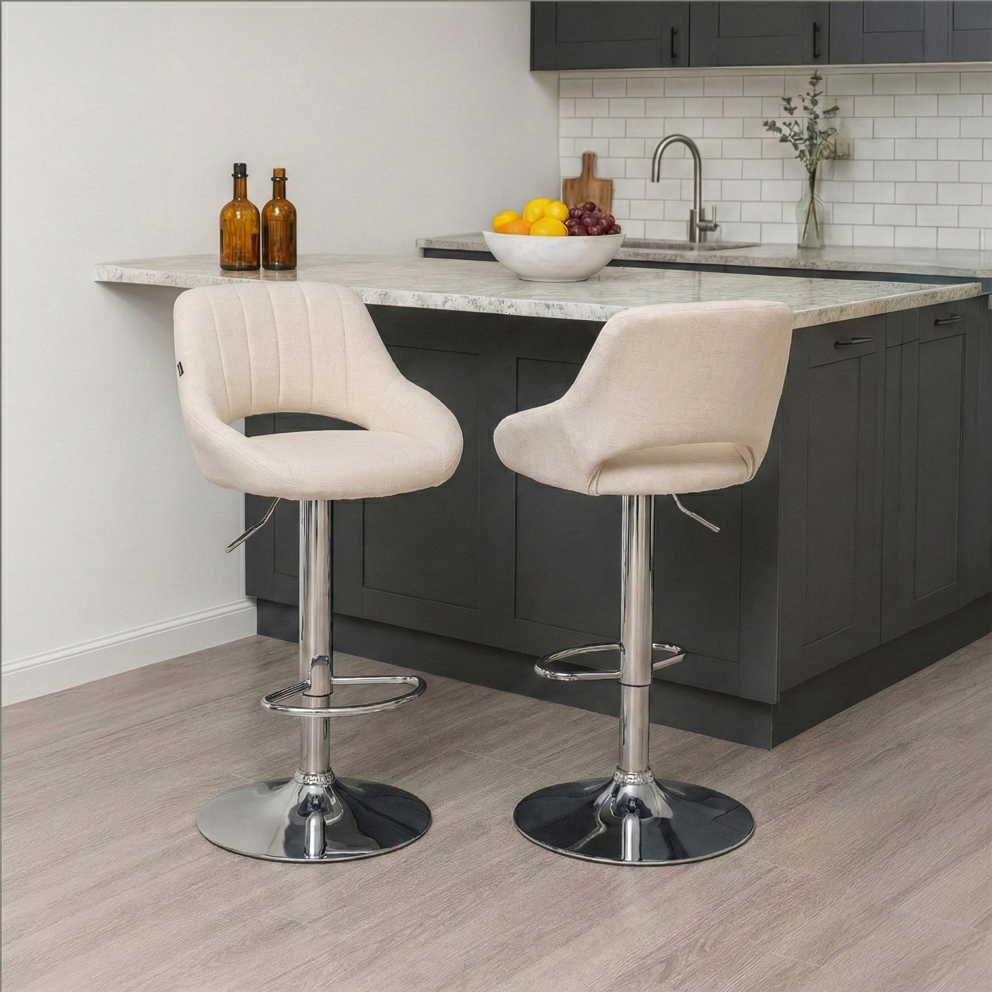 2er Set Barhocker Milet Stoff