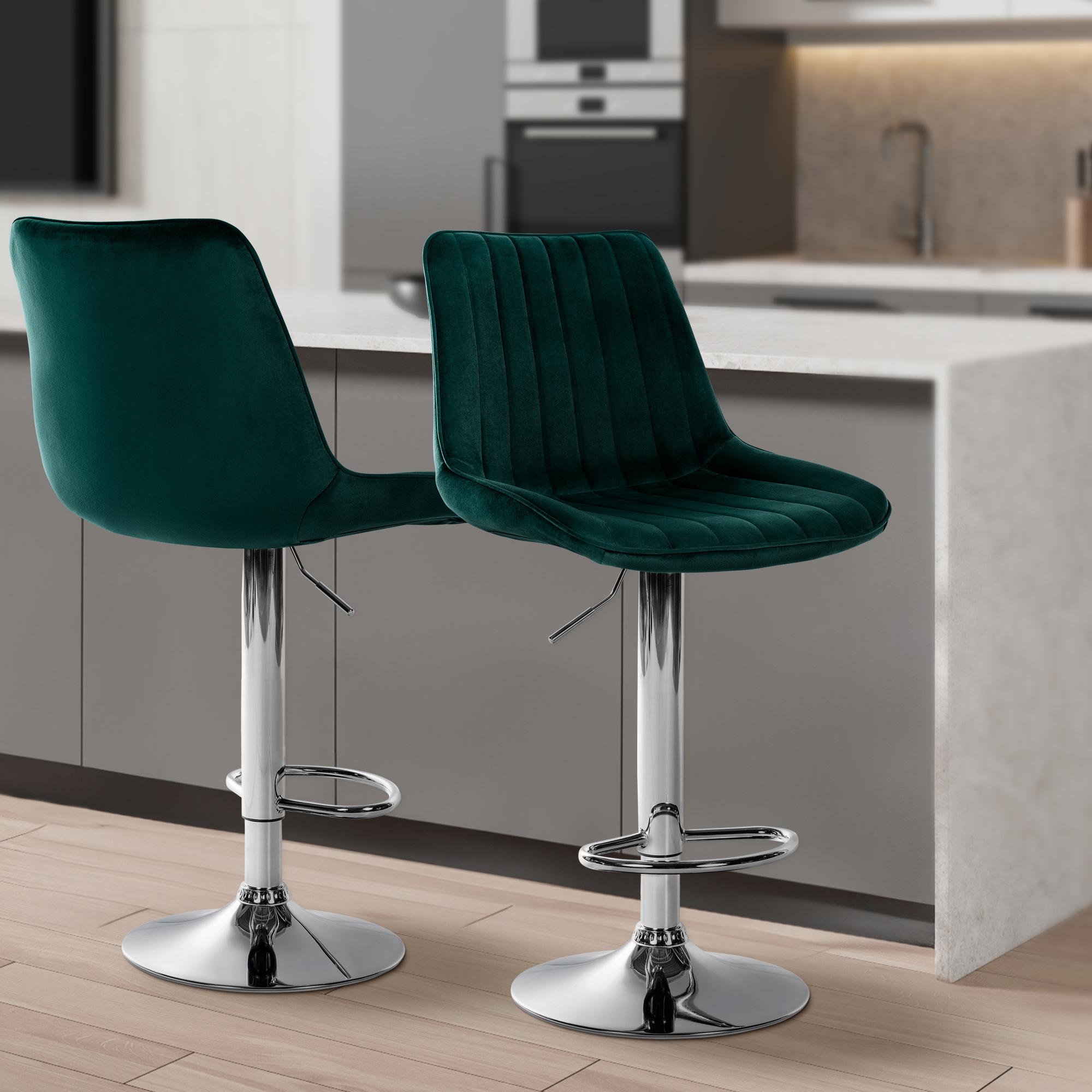 2er Set Barhocker Toni Samt