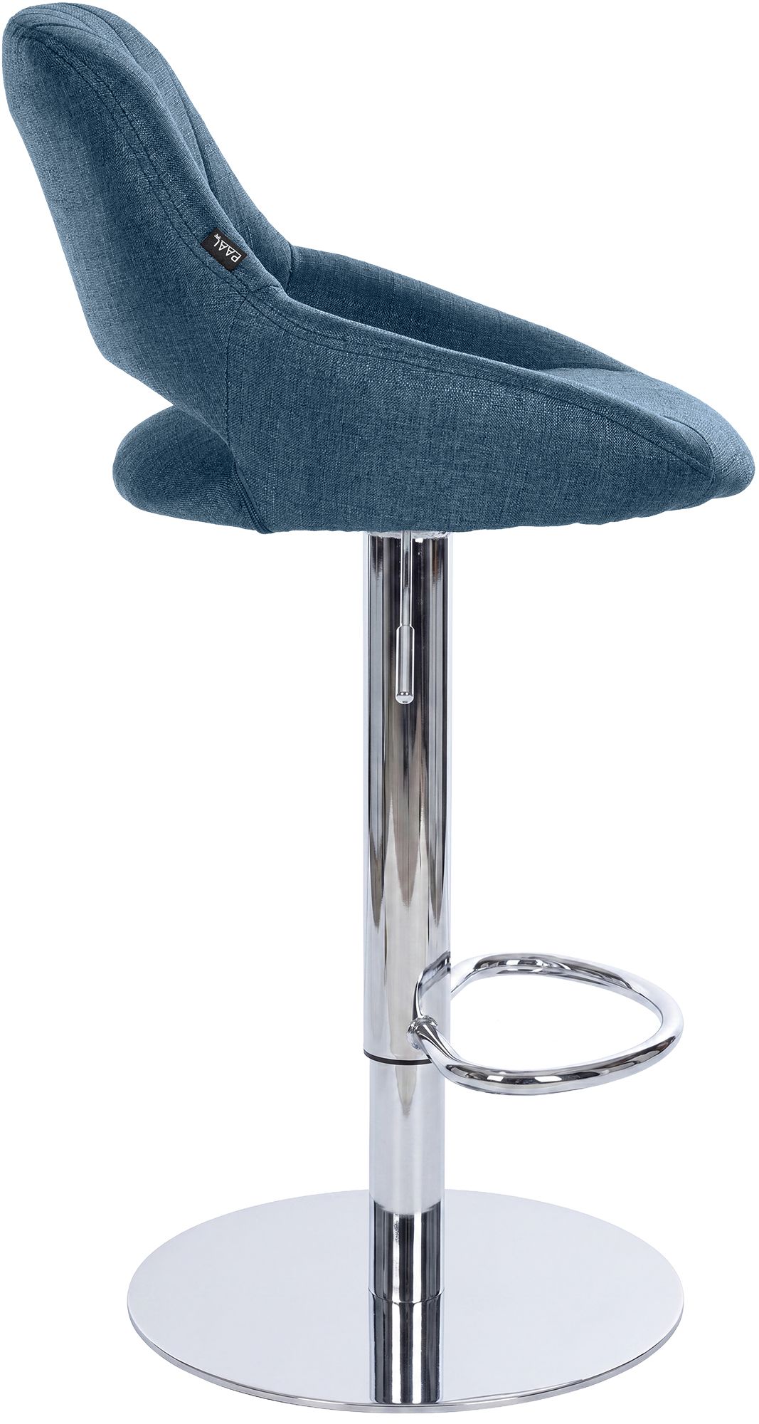 Barhocker Milet Chrom mit extra schwerem Standfuß