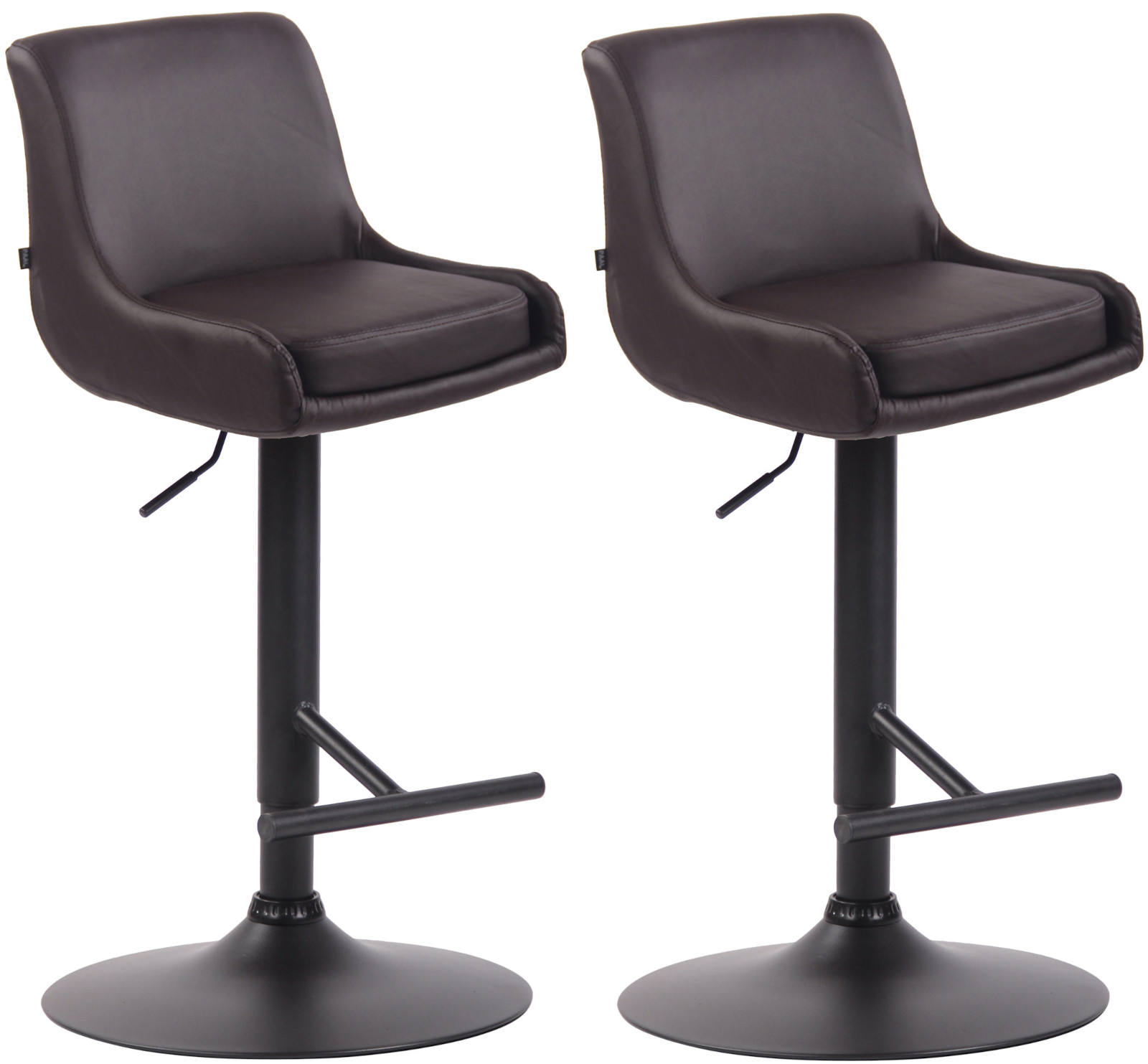 2er Set Barhocker Club Kunstleder