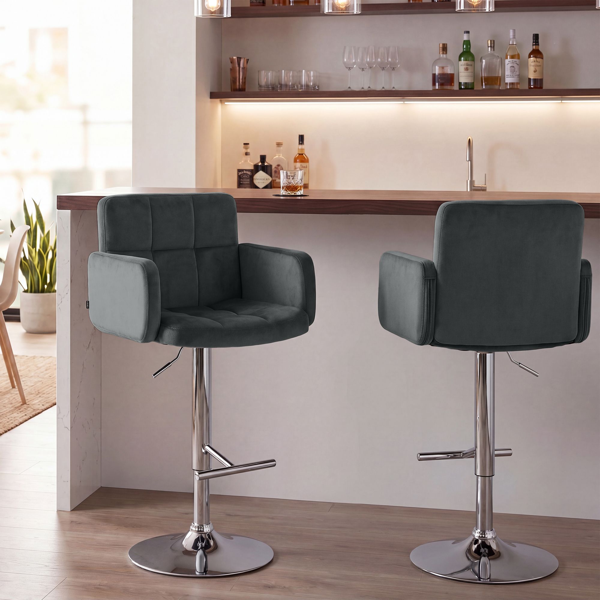 Barhocker Los Angeles Samt