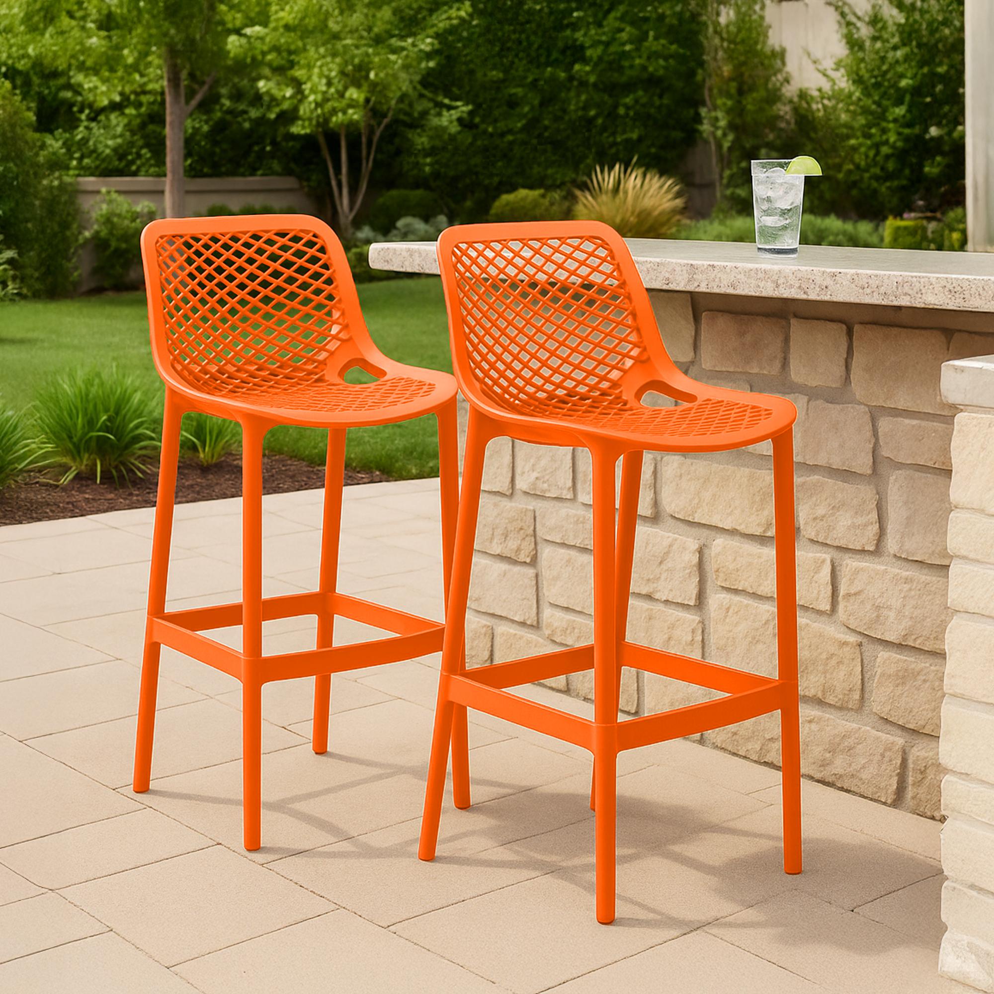 2er Set Outdoor Barhocker Air