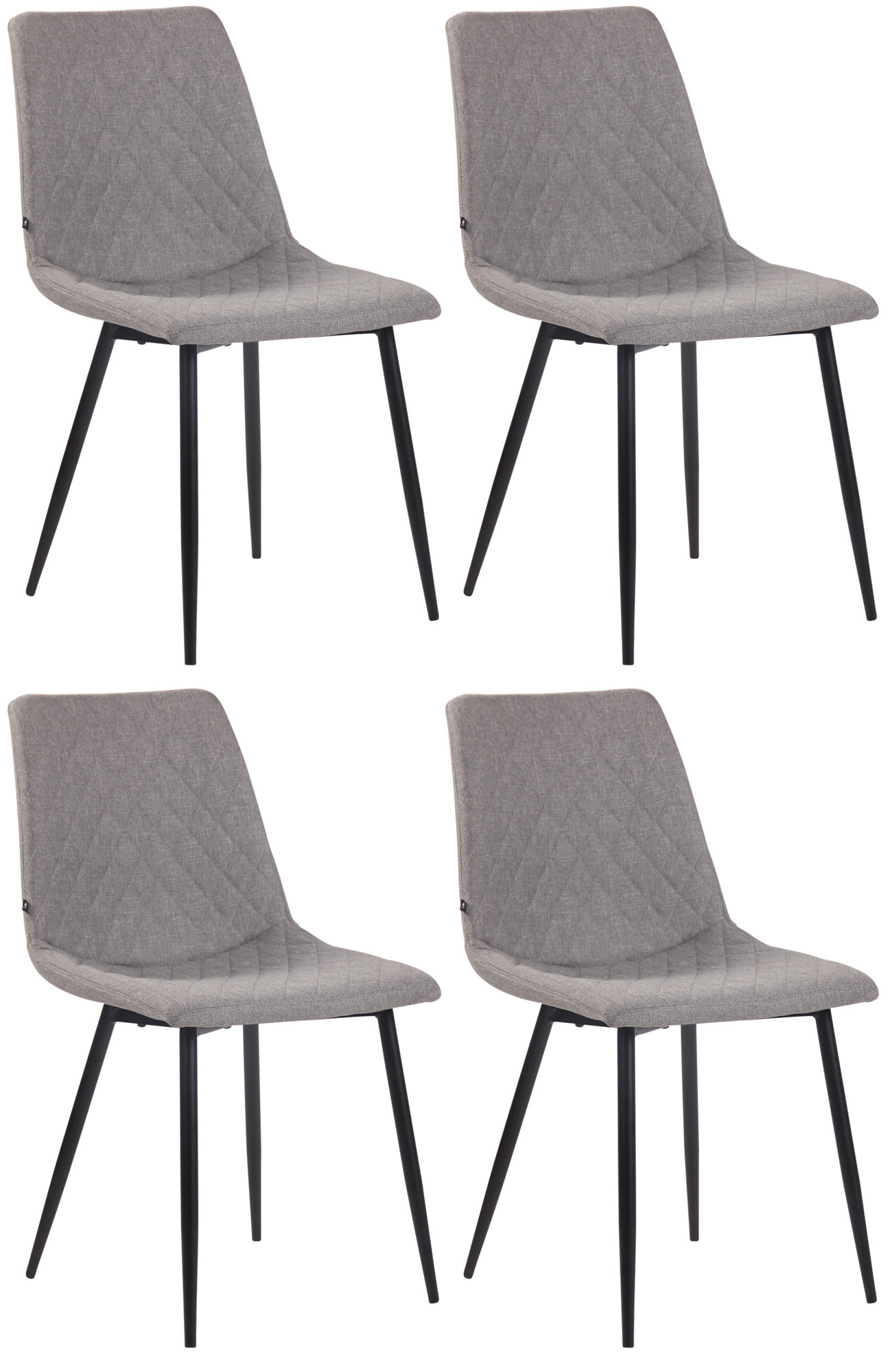 4er Set Esszimmerstühle Telde Stoff