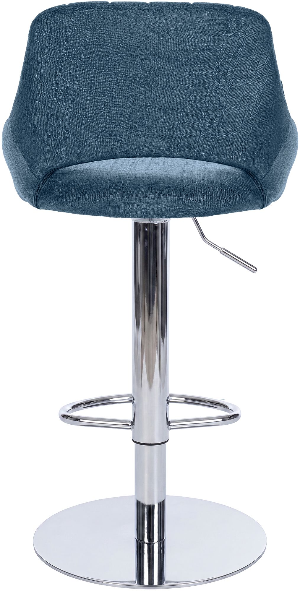 2er Set Barhocker Milet Chrom mit extra schweren Standfüßen